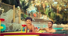 Baby swimming at Center Parcs Le Bois aux Daims