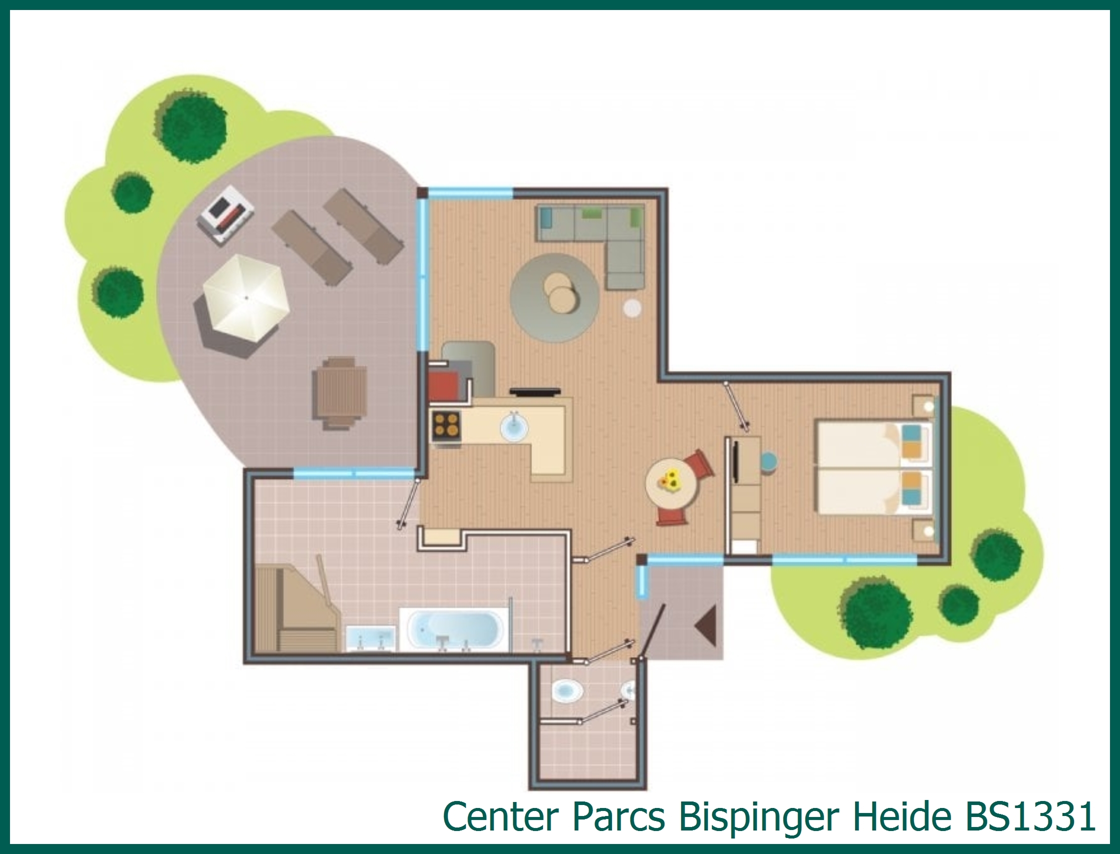 VIP cottage BS1331 at Bispinger Heide
