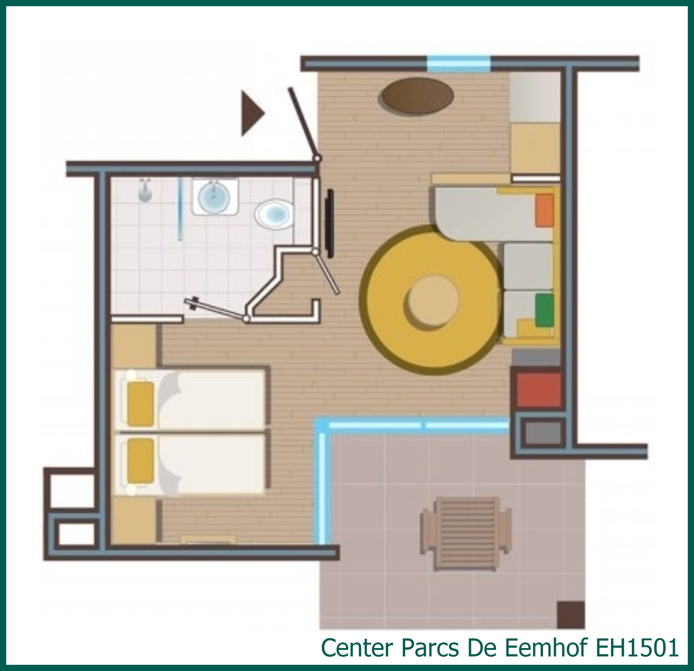 Hotel room EH1501 at De Eemhof