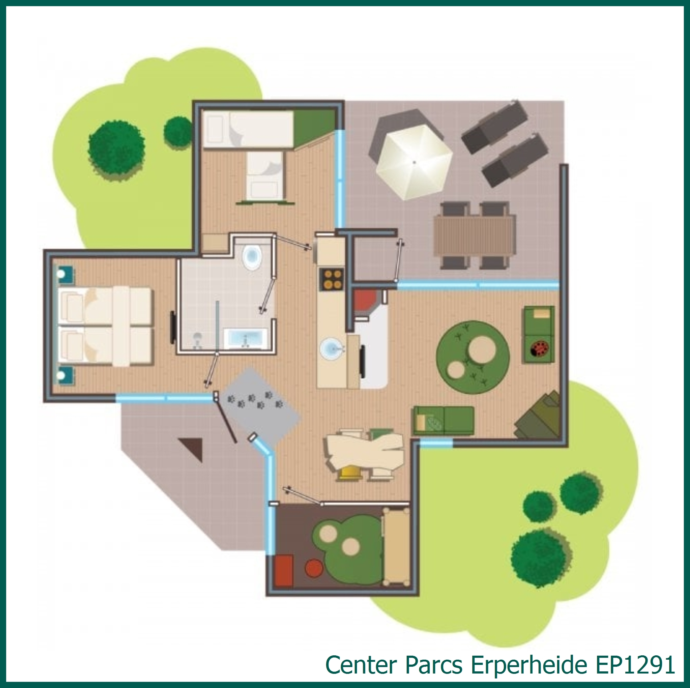 Animals of the forest cottage EP1291 at Erperheide