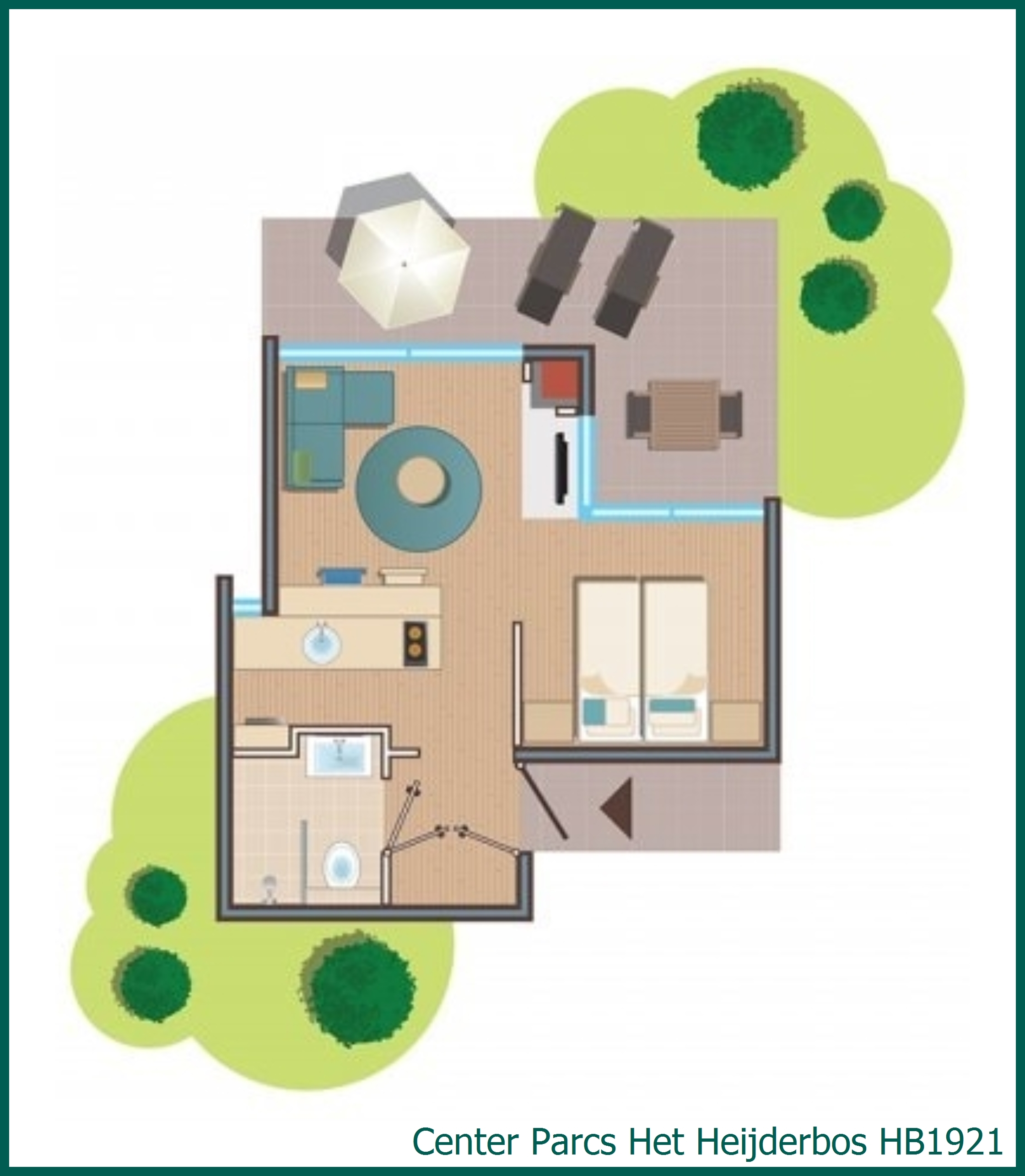 Premium cottage HB1921 at Het Heijderbos
