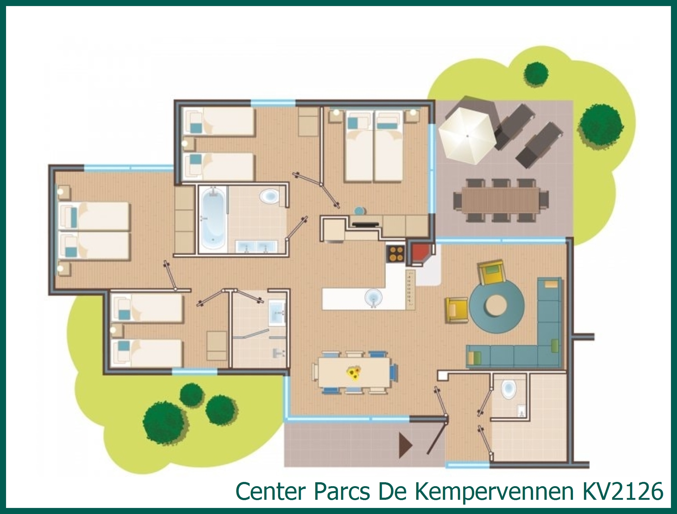 Premium cottage KV2126 at De Kempervennen