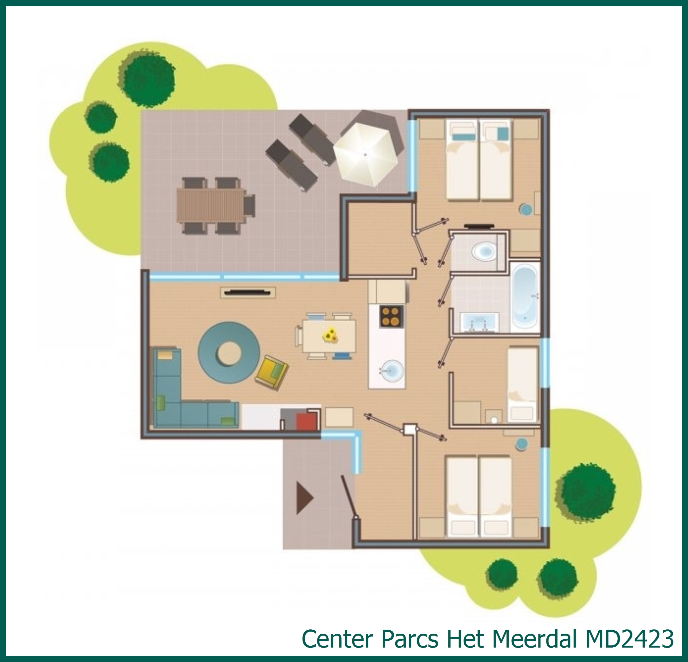 Premium cottage MD2423 at Het Meerdal
