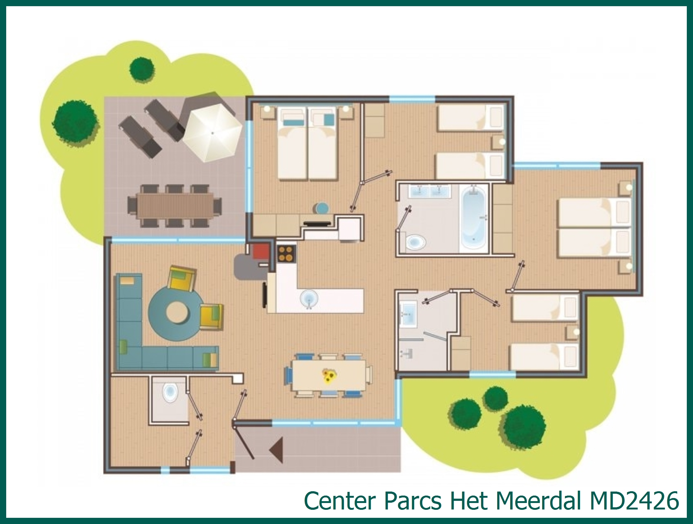 Premium cottage MD2426 at Het Meerdal