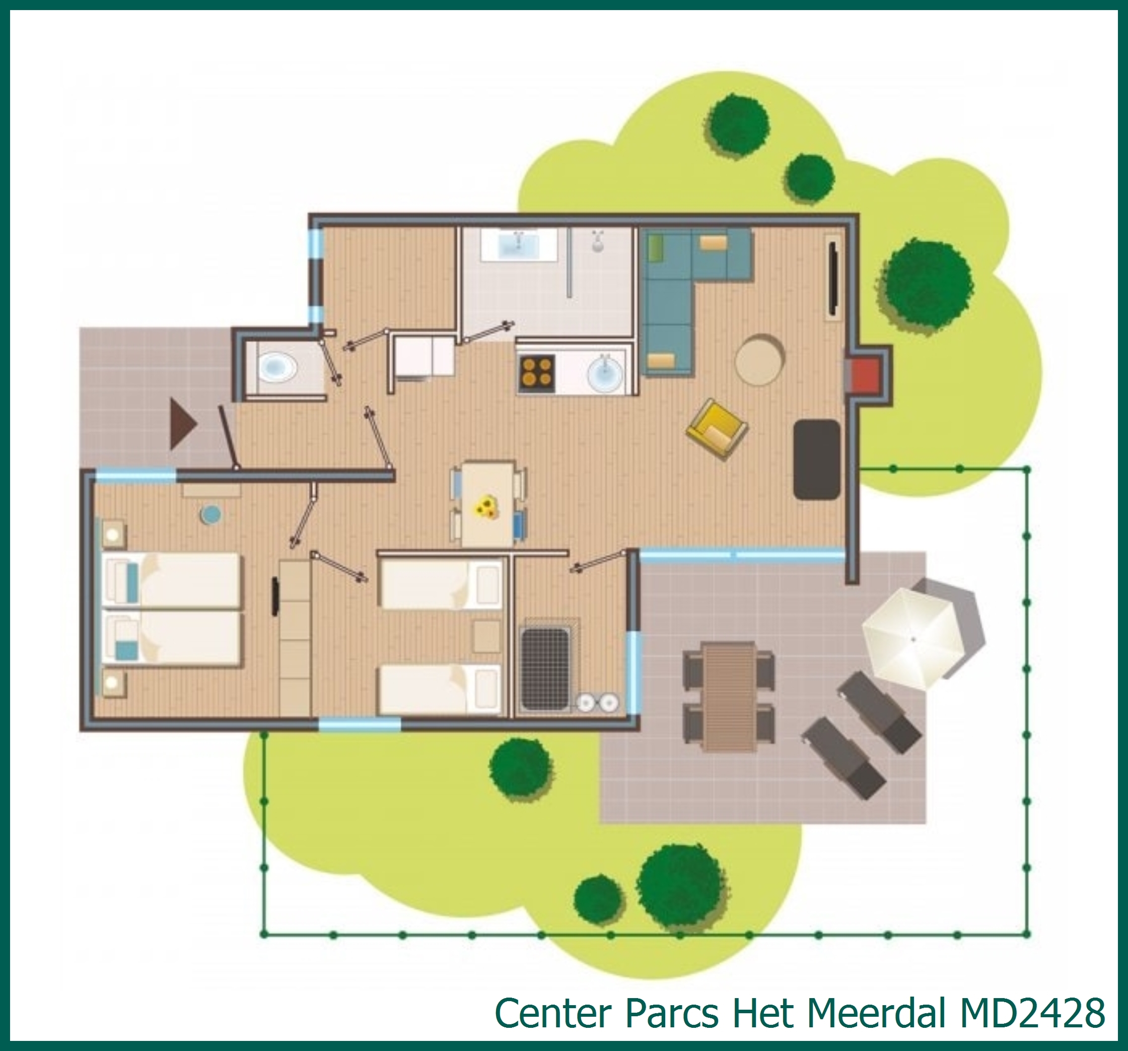 Premium Dog cottage MD2428 at Het Meerdal