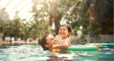Baby swimming at Center Parcs Port Zélande