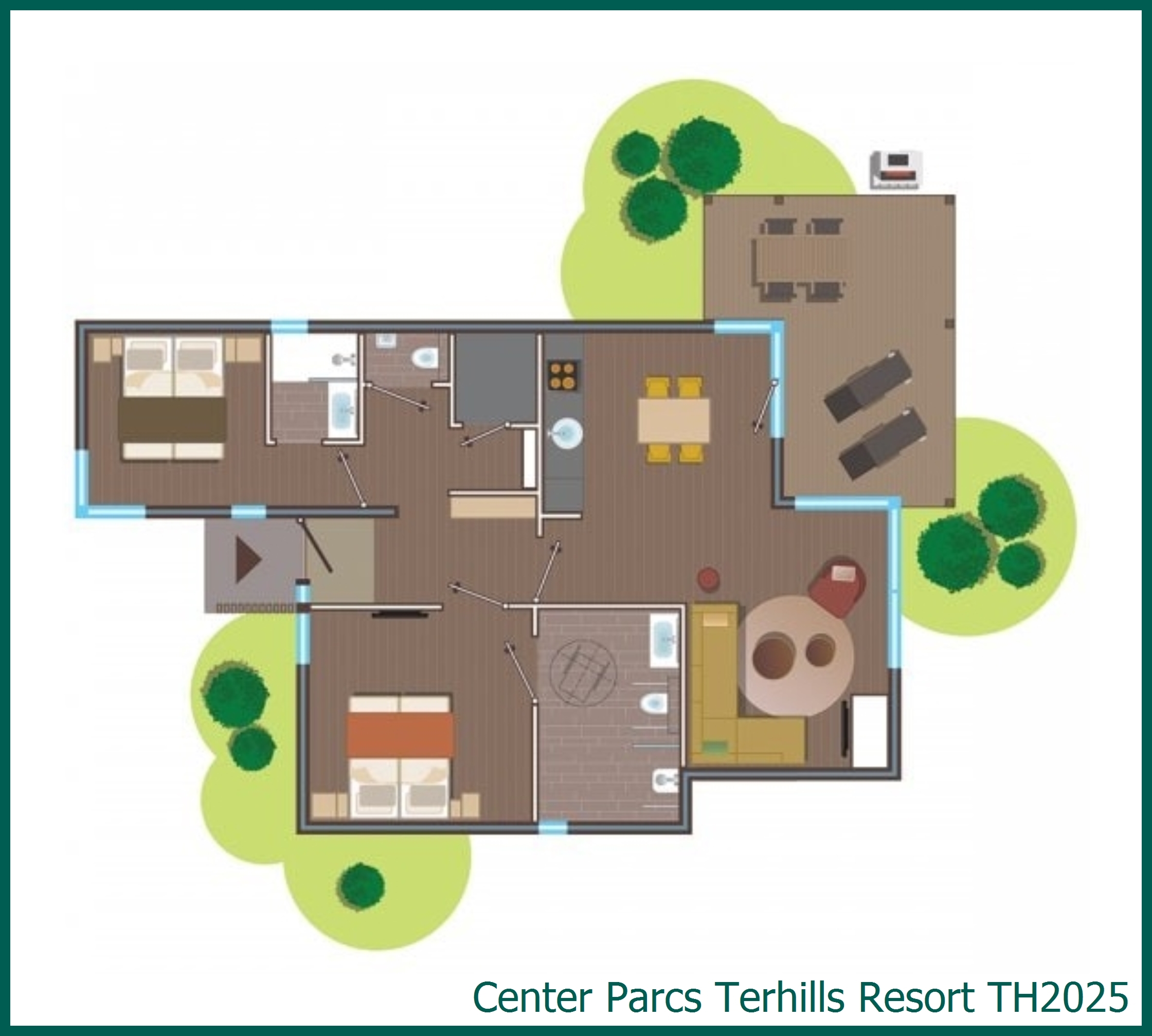 VIP cottage wheelchair friendly TH2025 at Terhills Resort