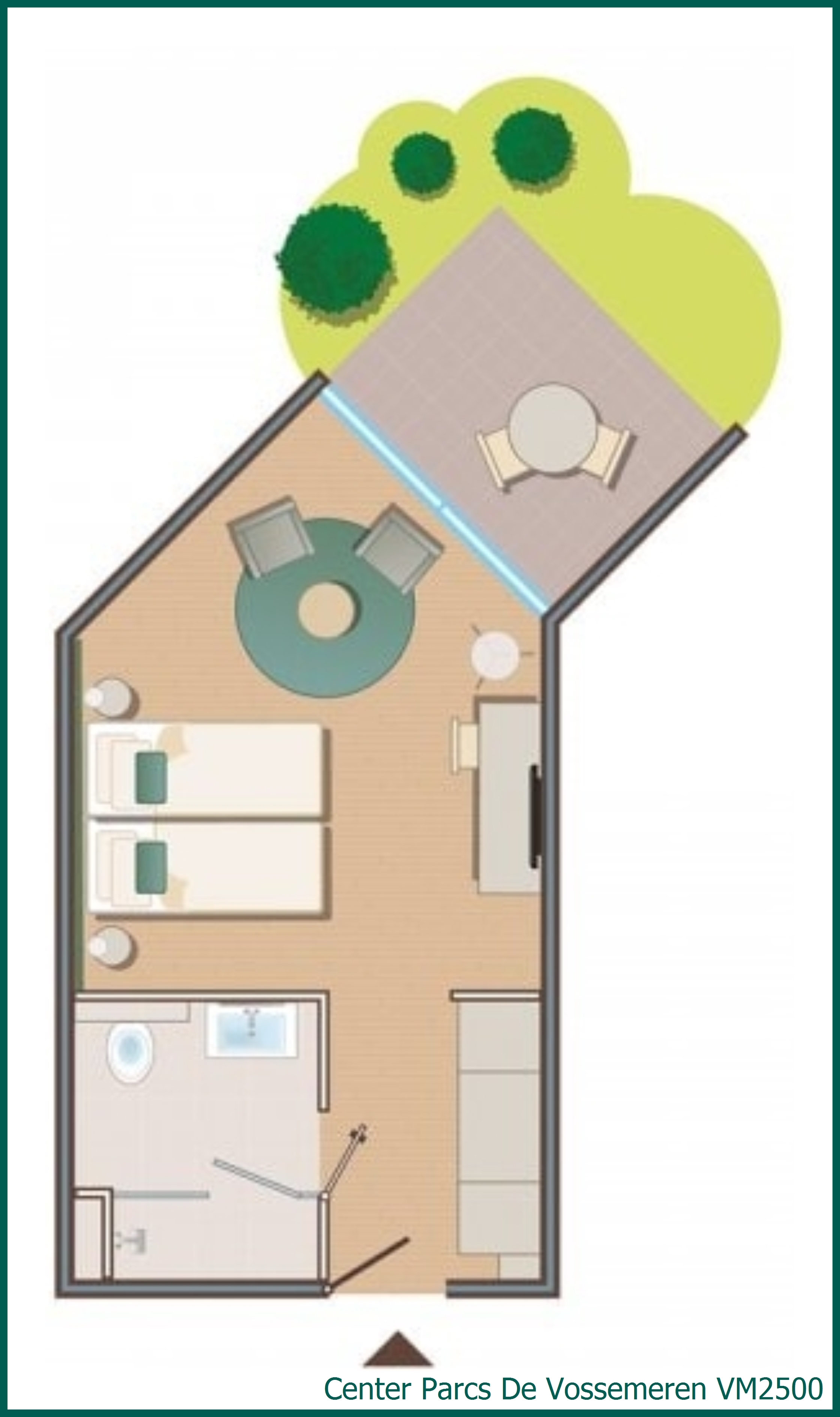 Hotel room VM2500 at De Vossemeren