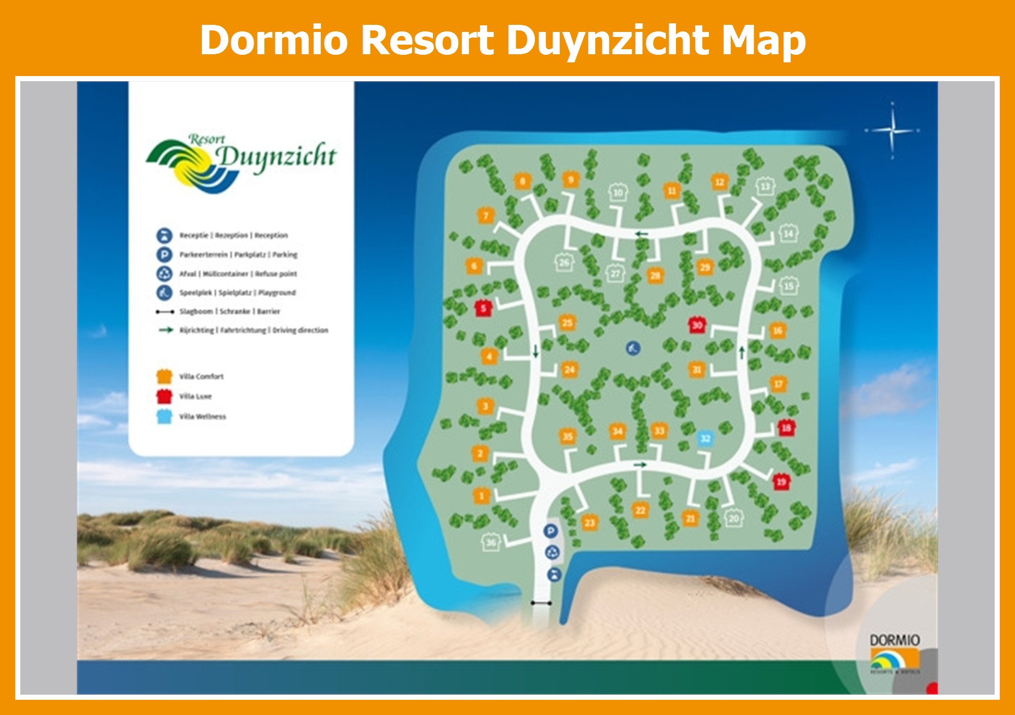 Map Dormio Resort Duynzicht
