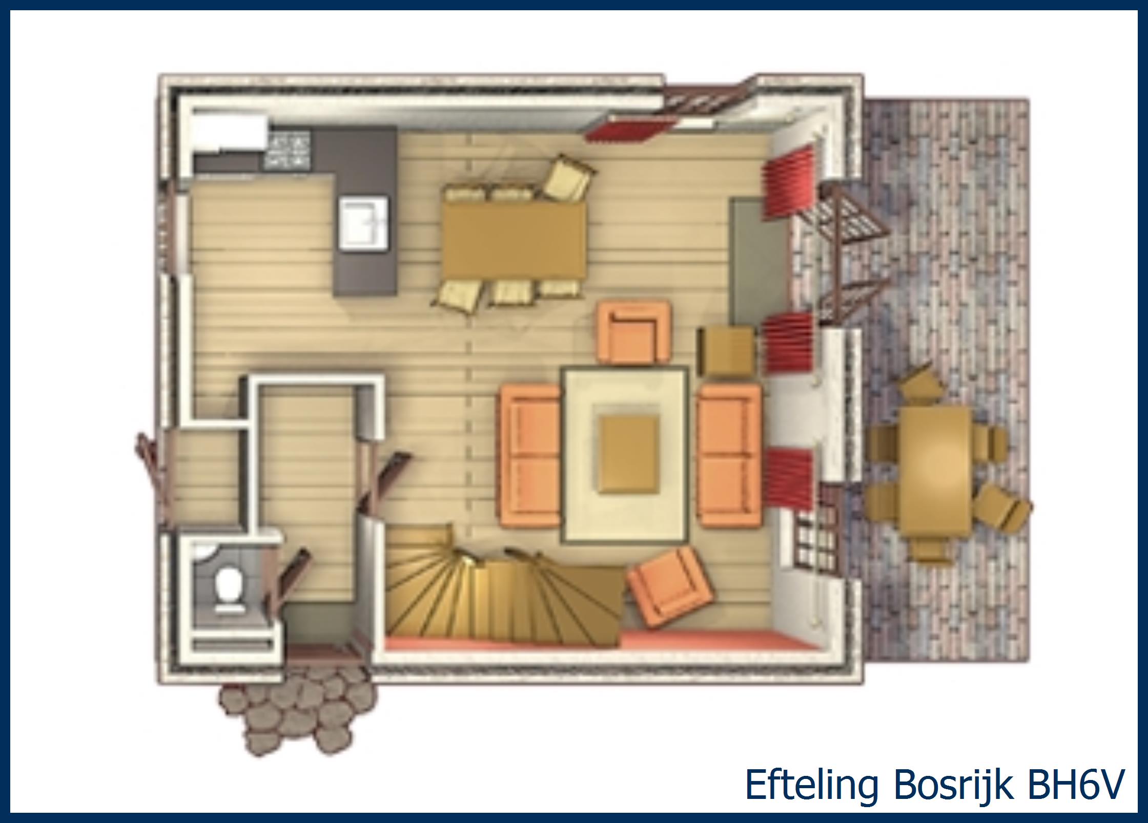 Luxury Woodland House 6-person BH6V at Bosrijk