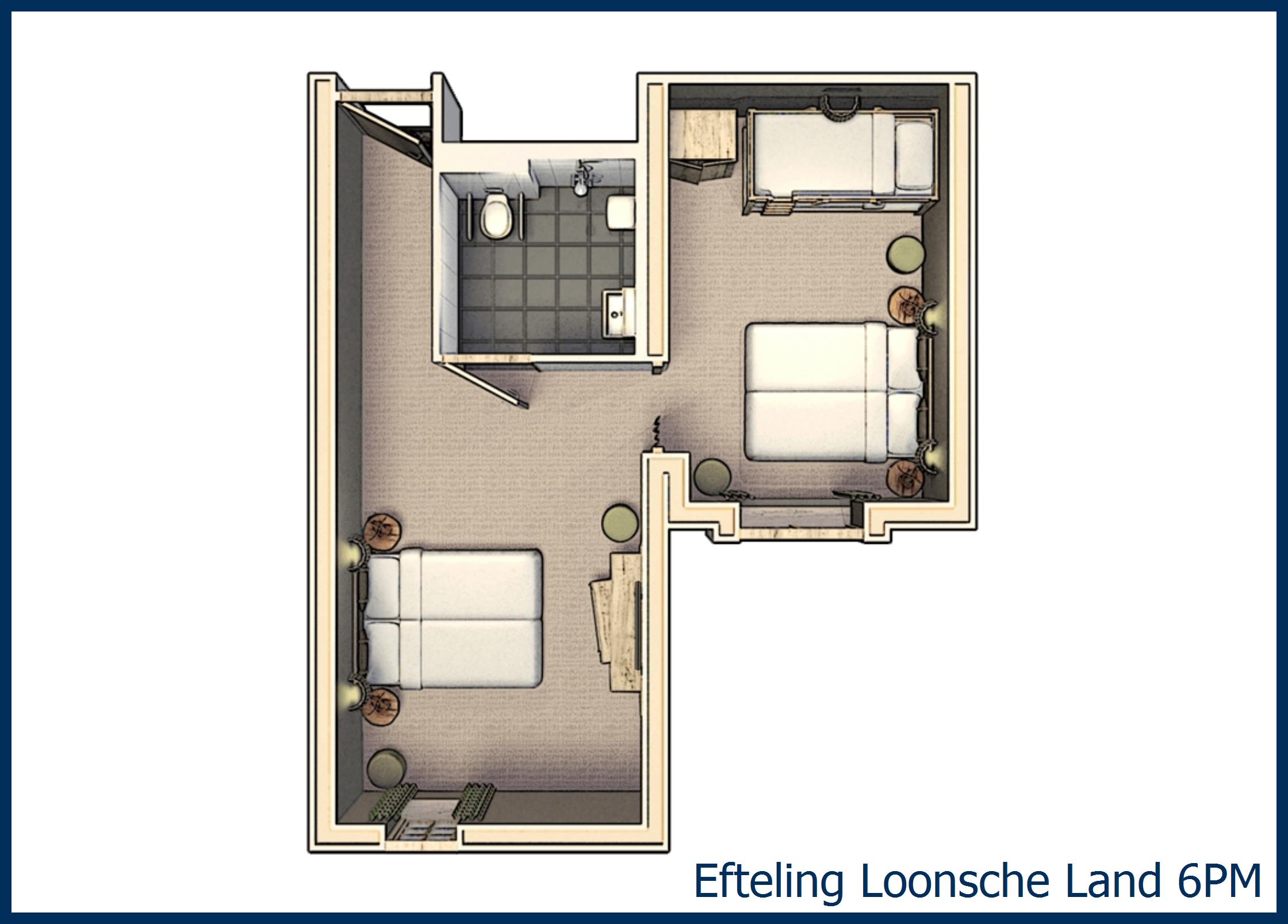 Adapted Hotel Room 6-person 6PM at Loonsche Land