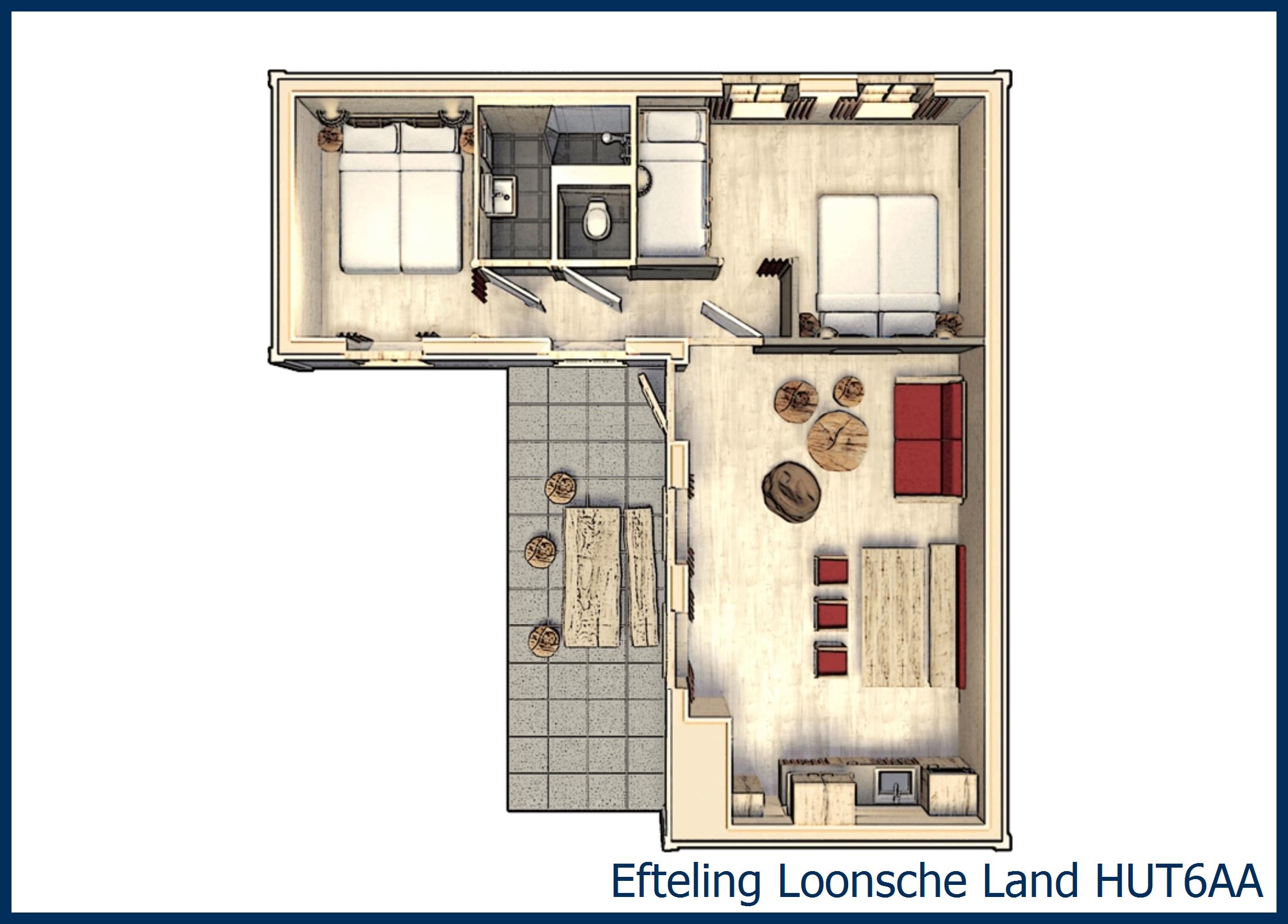Low-allergen Holiday House 6-person HUT6AA at Loonsche Land