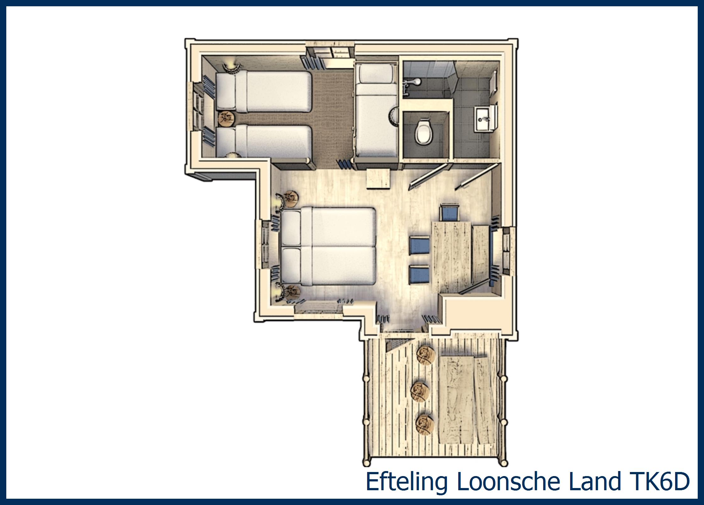 Themed Room Dune 6-person TK6D at Loonsche Land