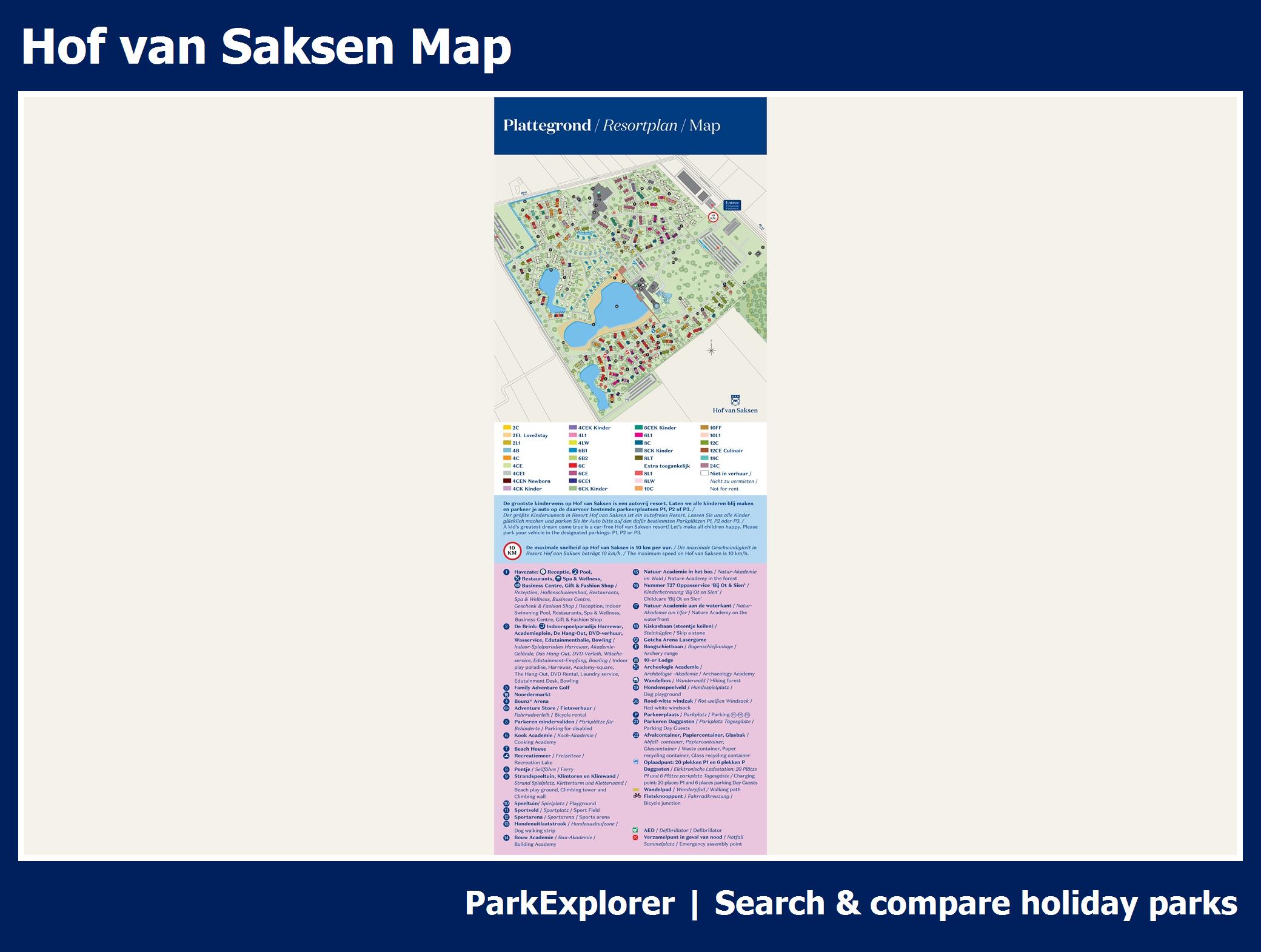 // Village map of Hof van Saksen ParkExplorer