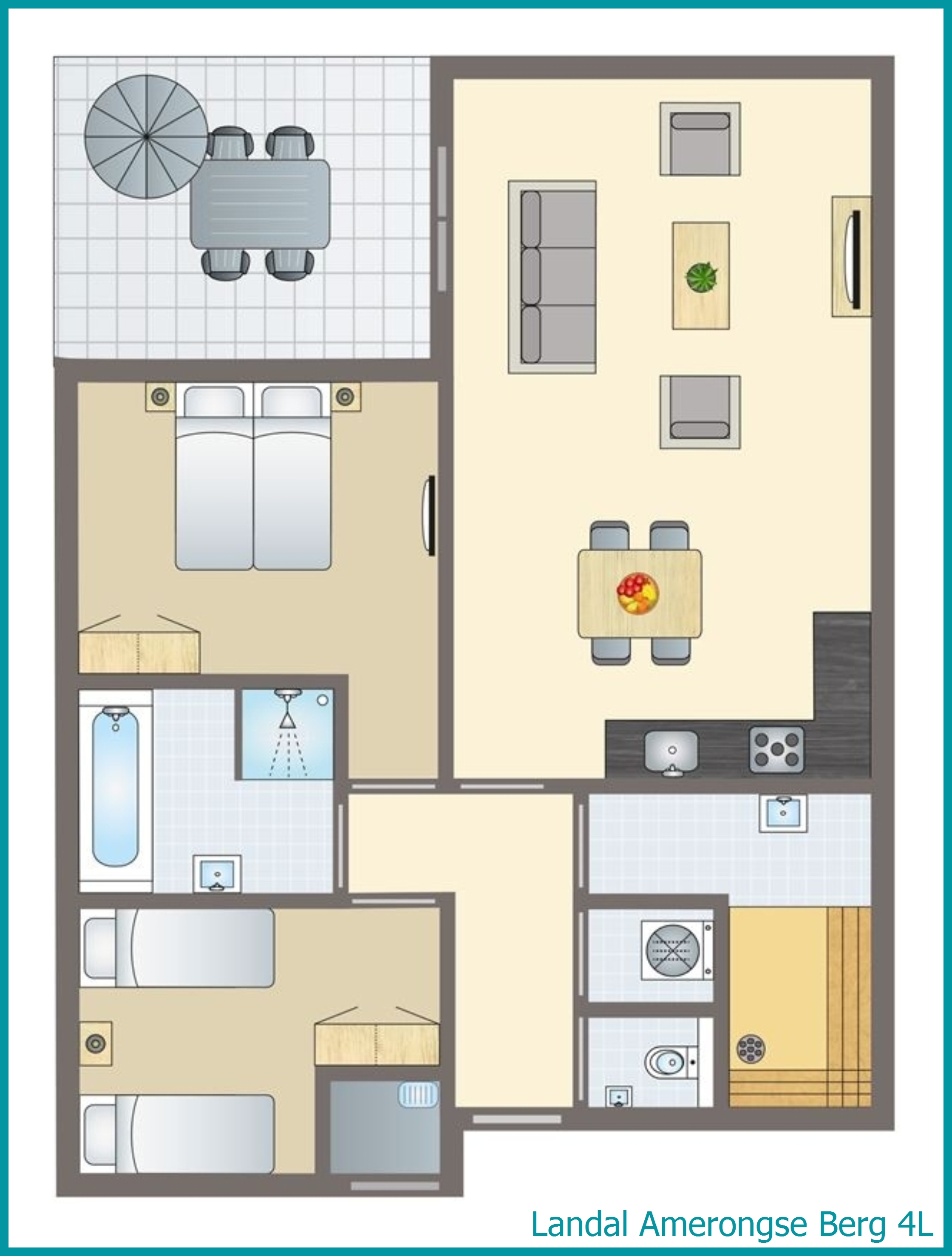 4-person bungalow 4L at Amerongse Berg