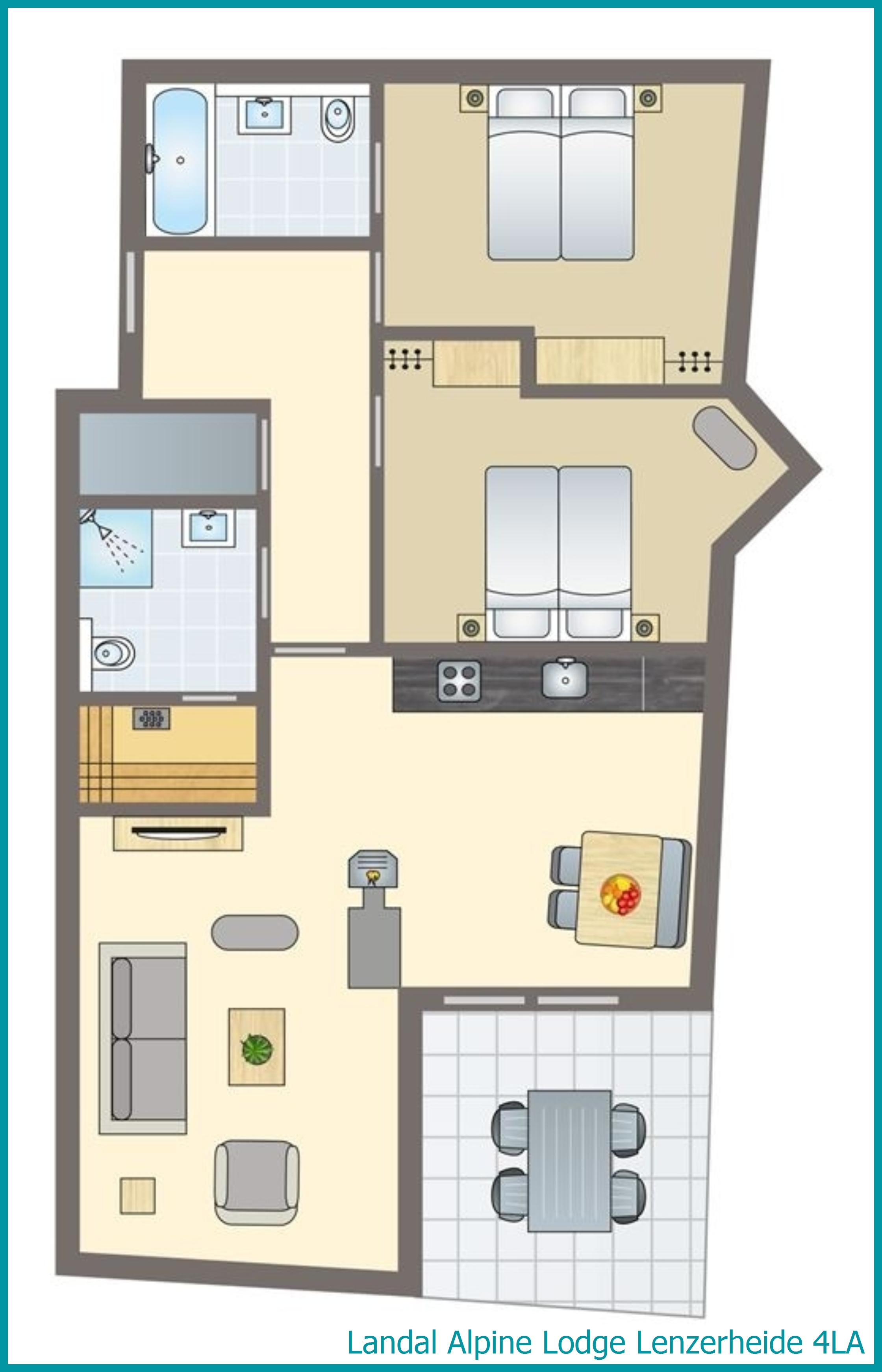 4-person apartment 4LA at Alpine Lodge Lenzerheide