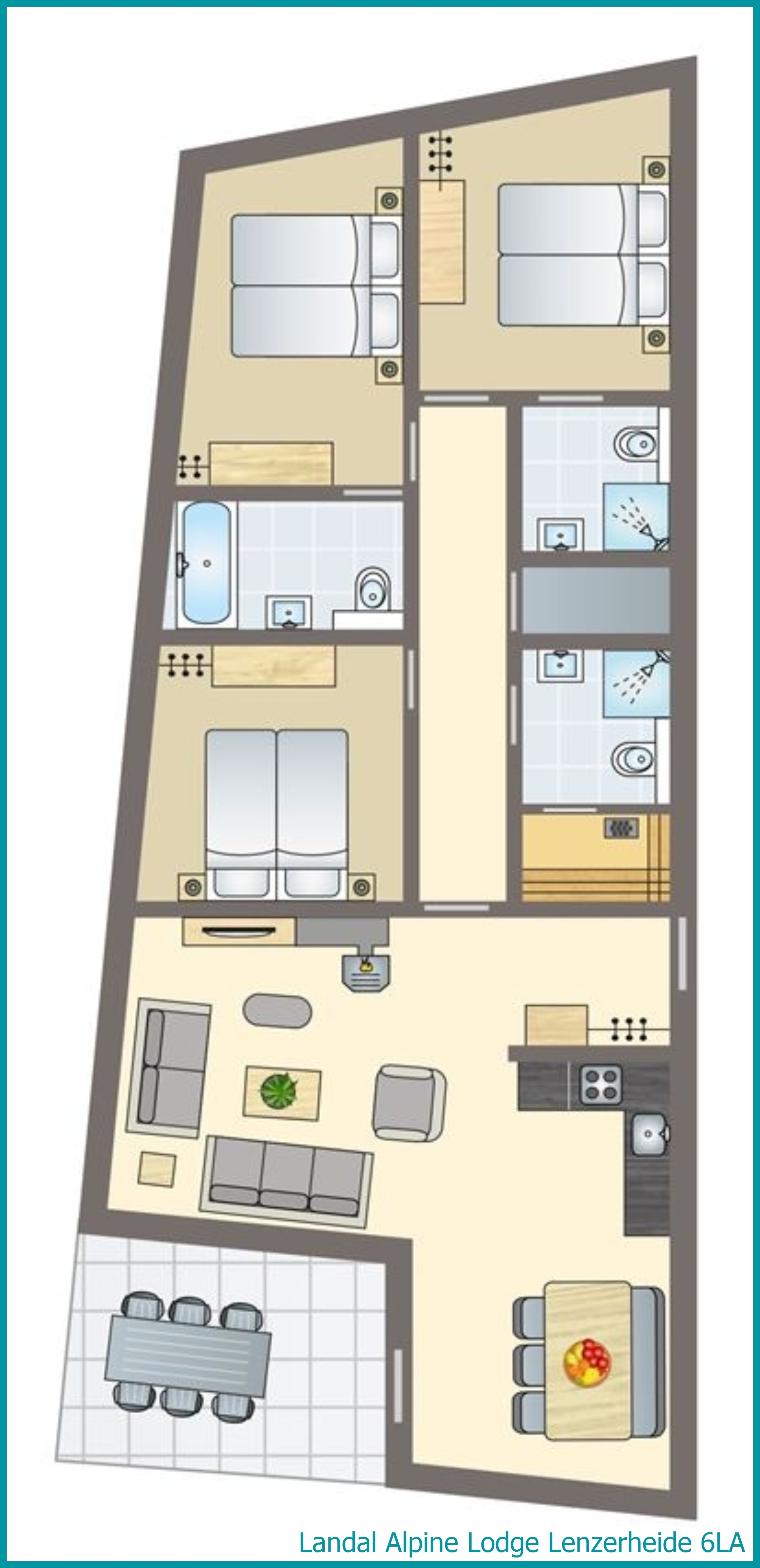 6-person apartment 6LA at Alpine Lodge Lenzerheide