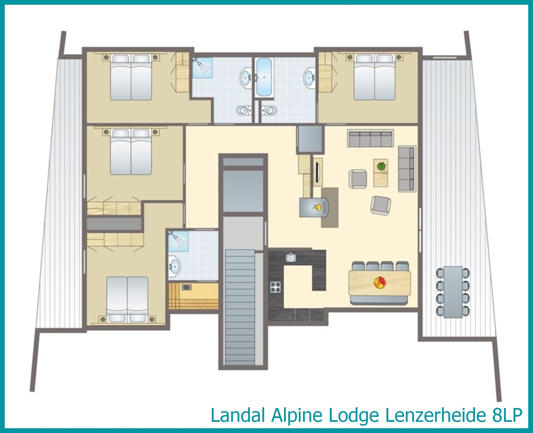 8-person penthouse 8LP at Alpine Lodge Lenzerheide