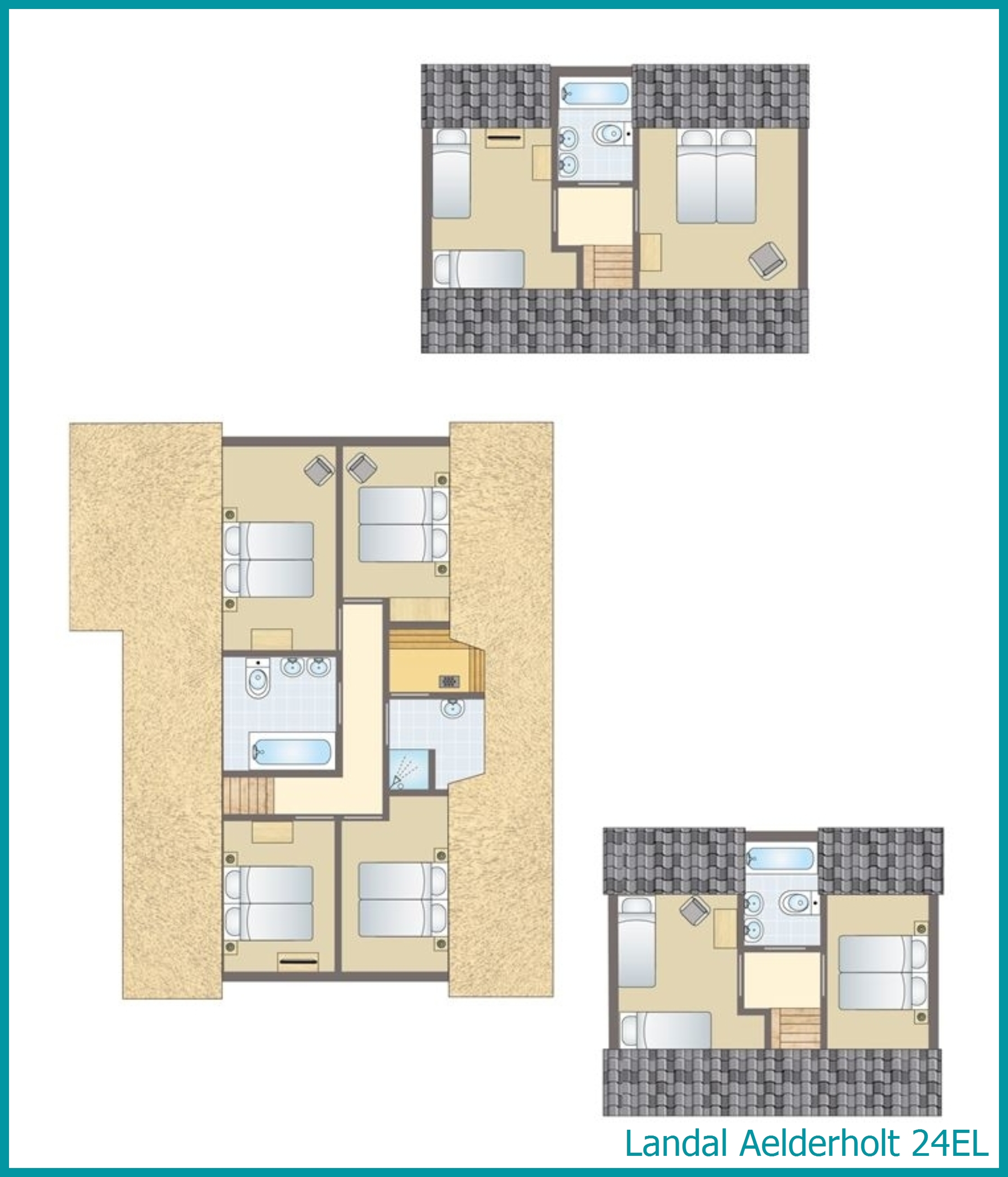 24-person bungalow 24EL at Aelderholt