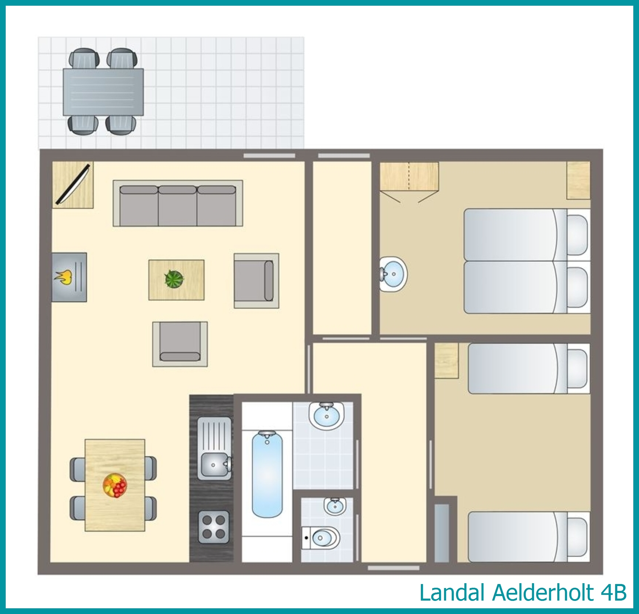 4-person bungalow 4B at Aelderholt