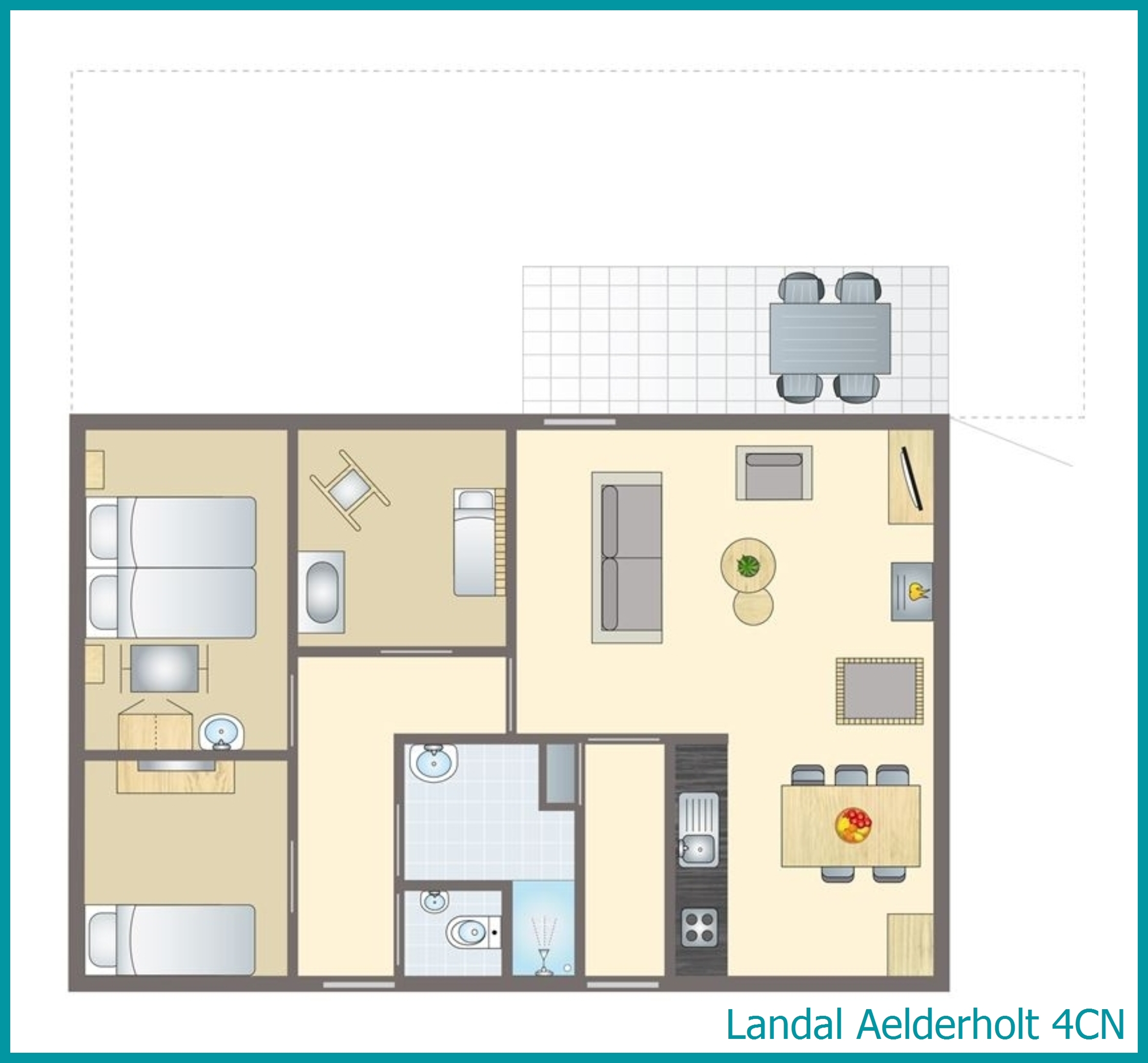 4-person baby bungalow 4CN at Aelderholt