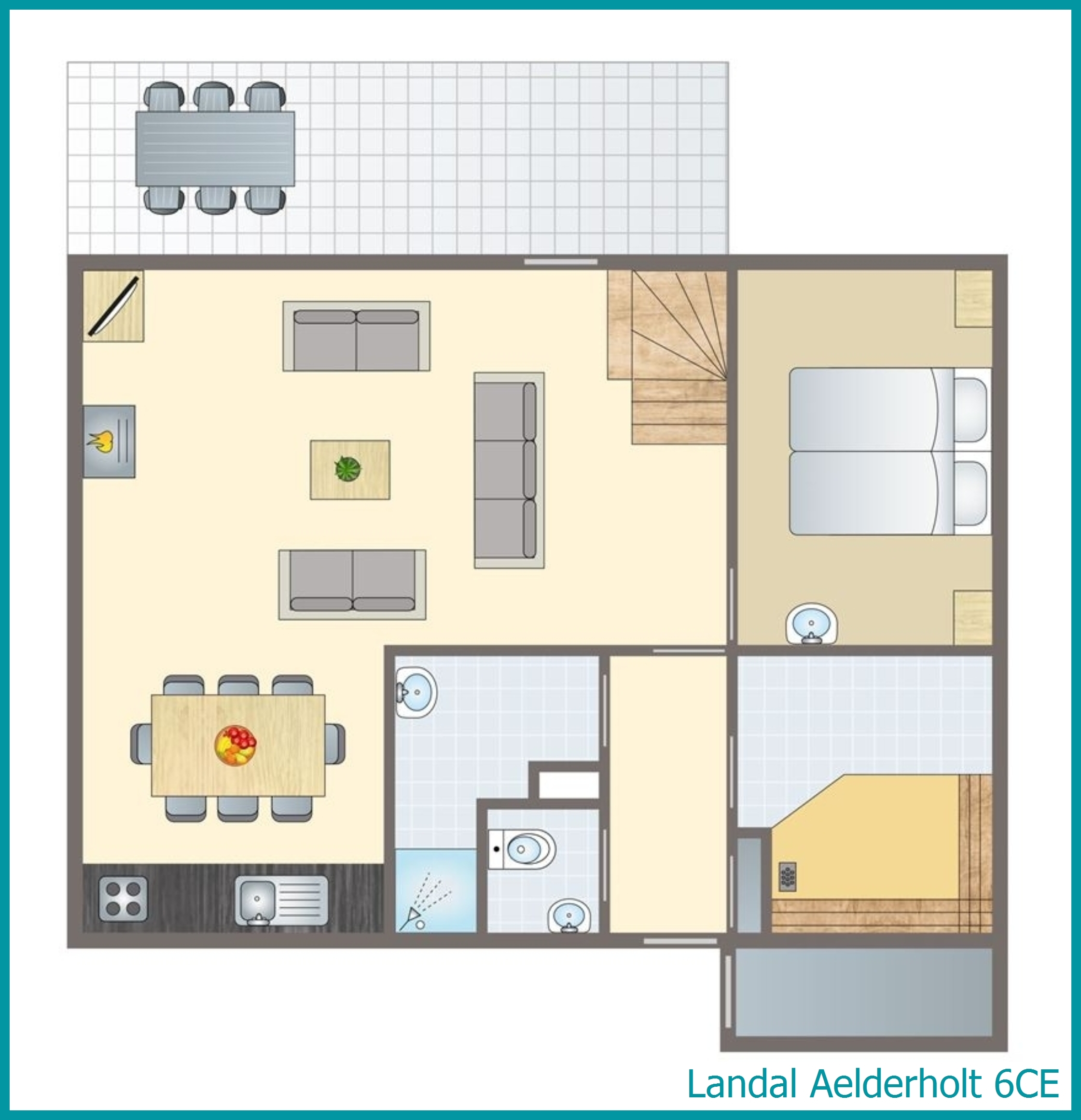 6-person bungalow 6CE at Aelderholt