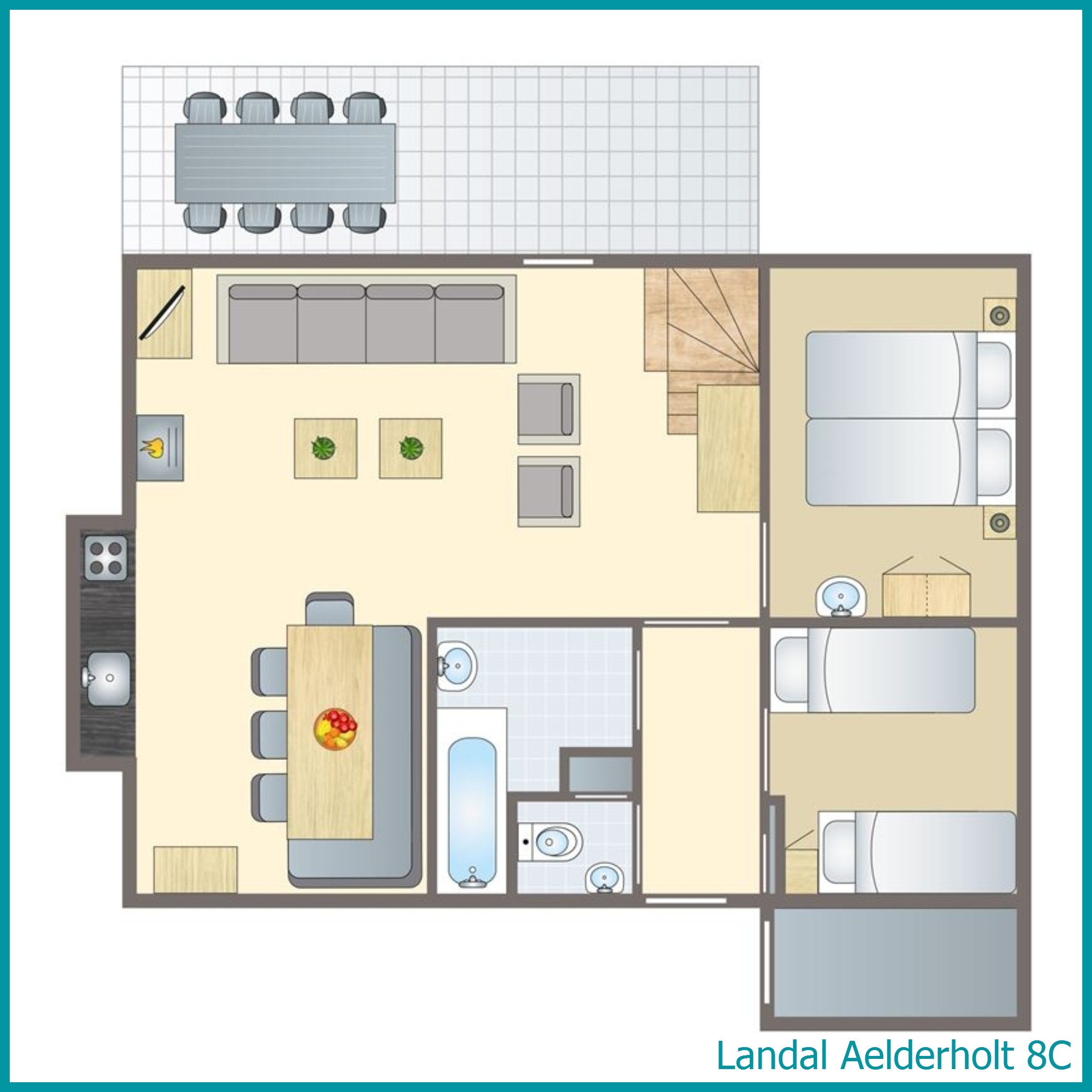 8-person bungalow 8C at Aelderholt