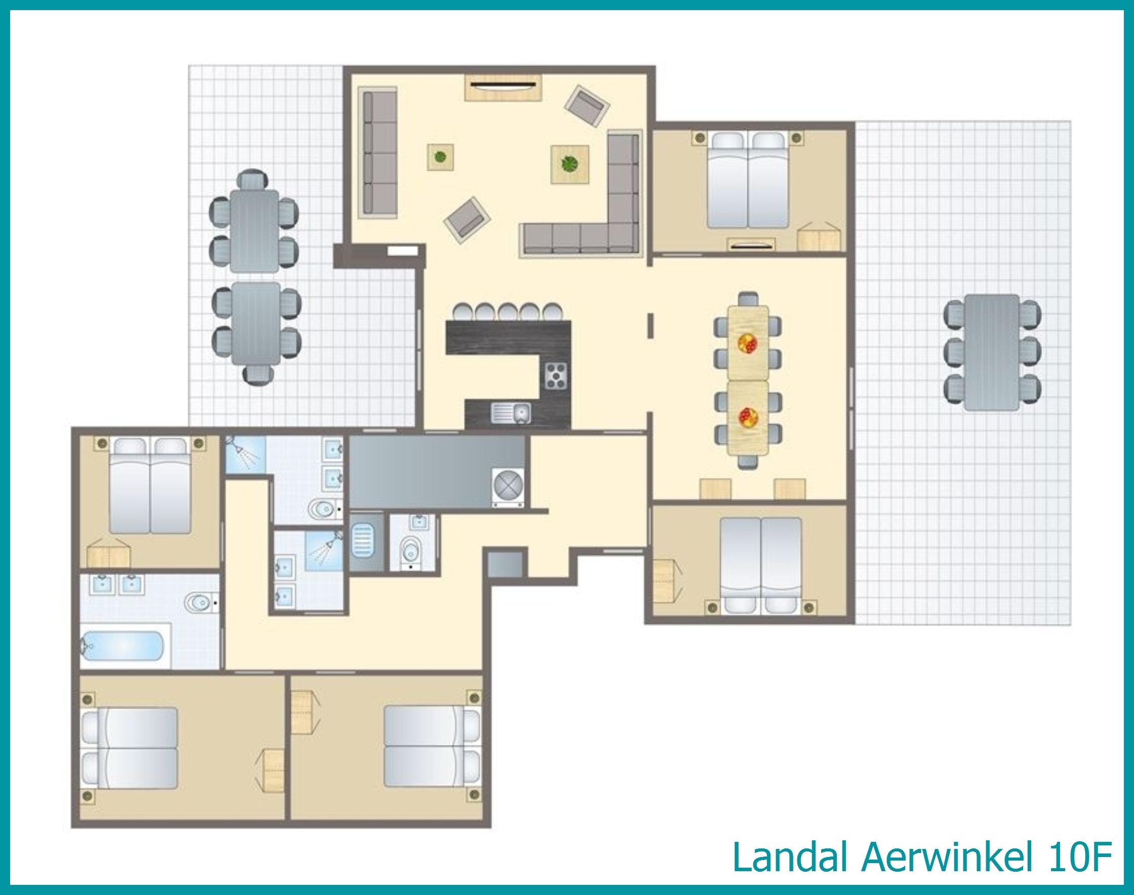 10-person bungalow 10F at Aerwinkel