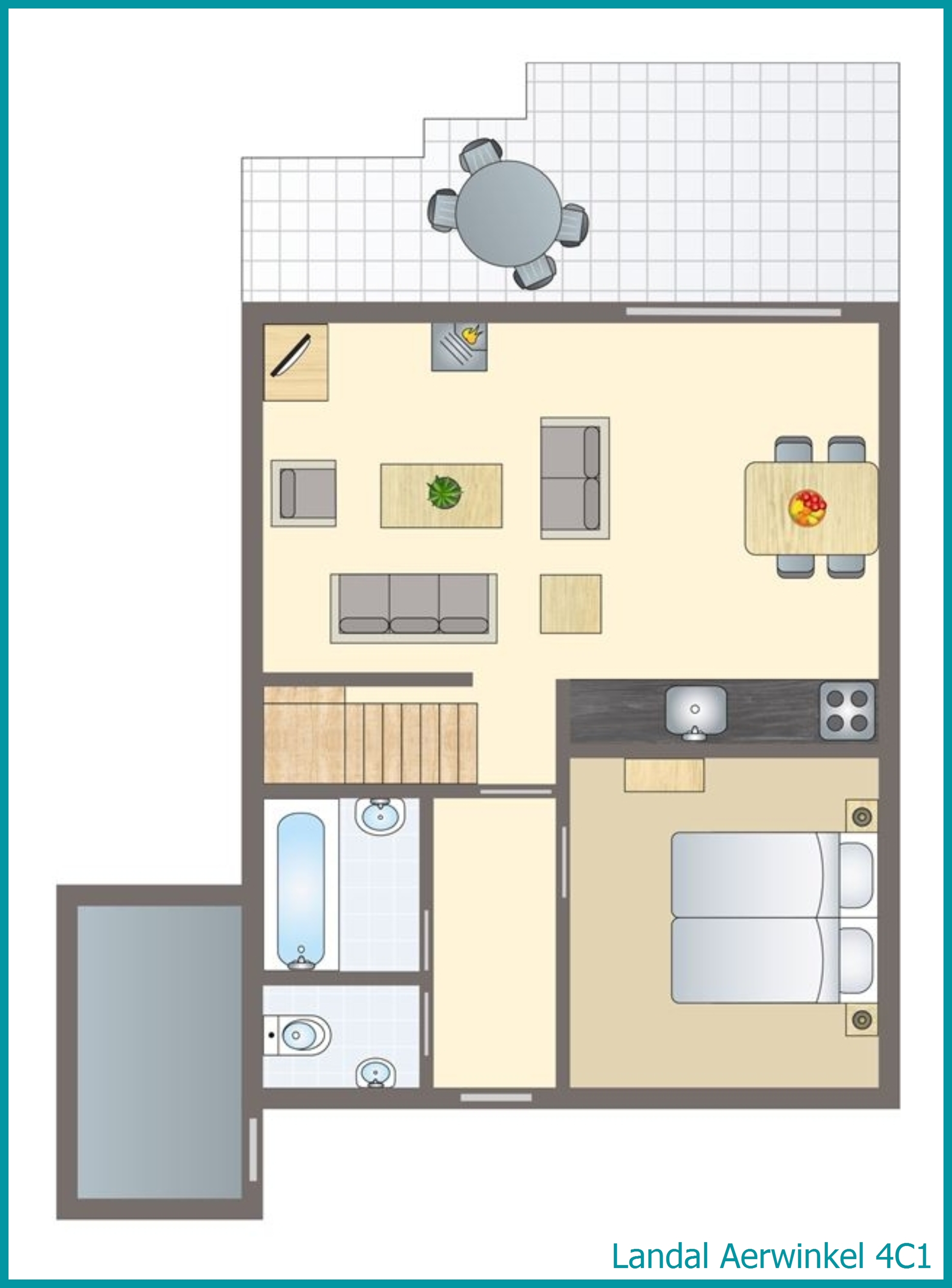 4-person bungalow 4C1 at Aerwinkel