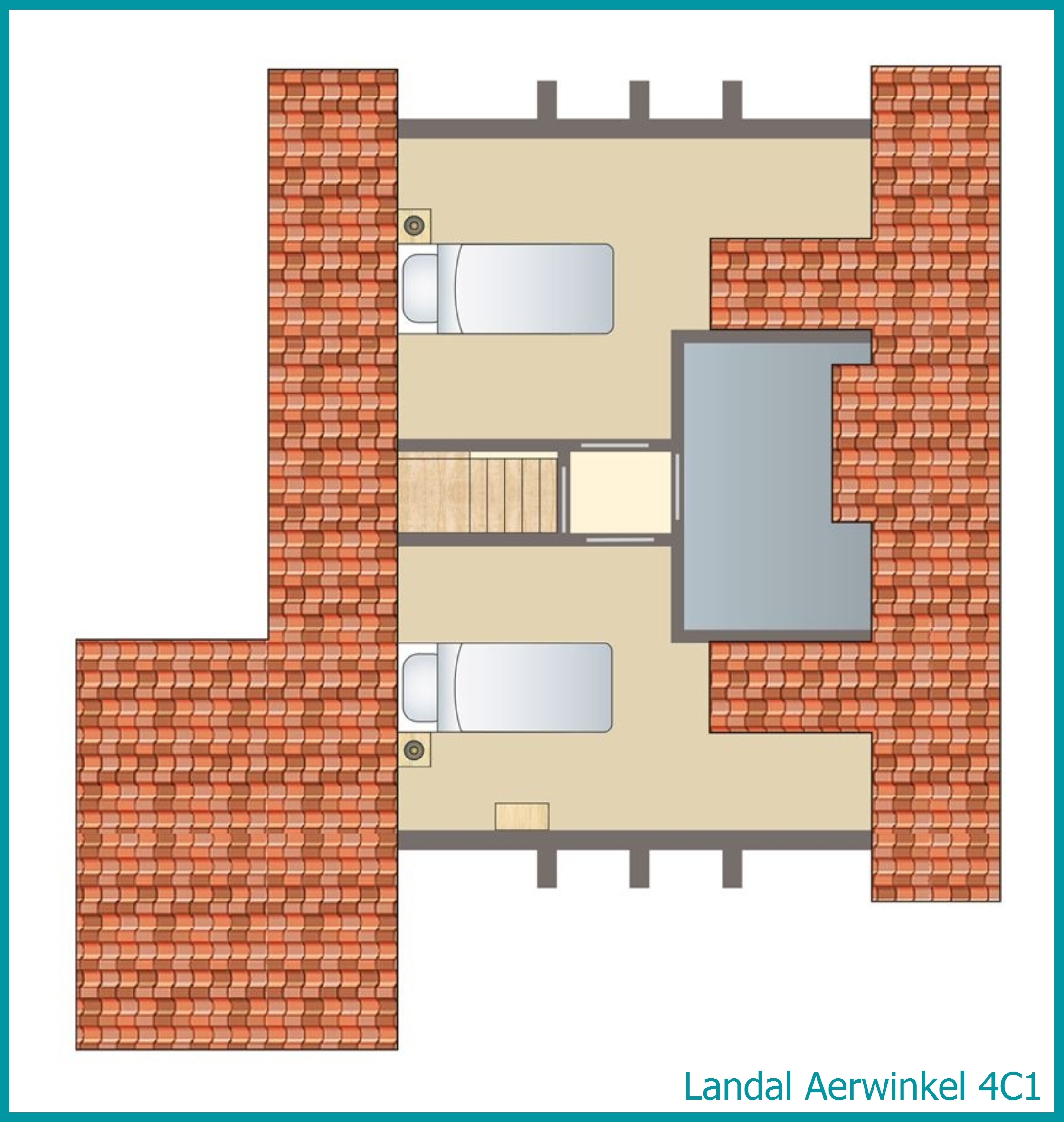 4-person bungalow 4C1 at Aerwinkel