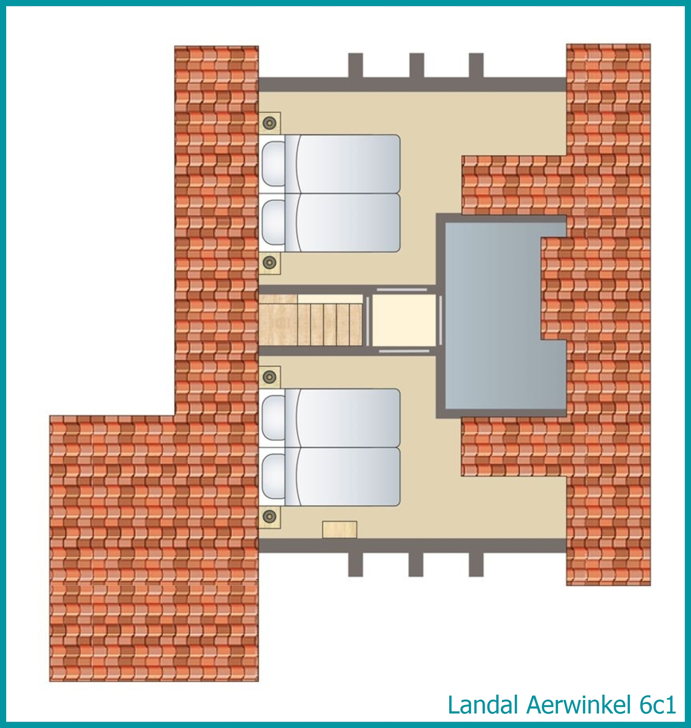 6-person bungalow 6c1 at Aerwinkel