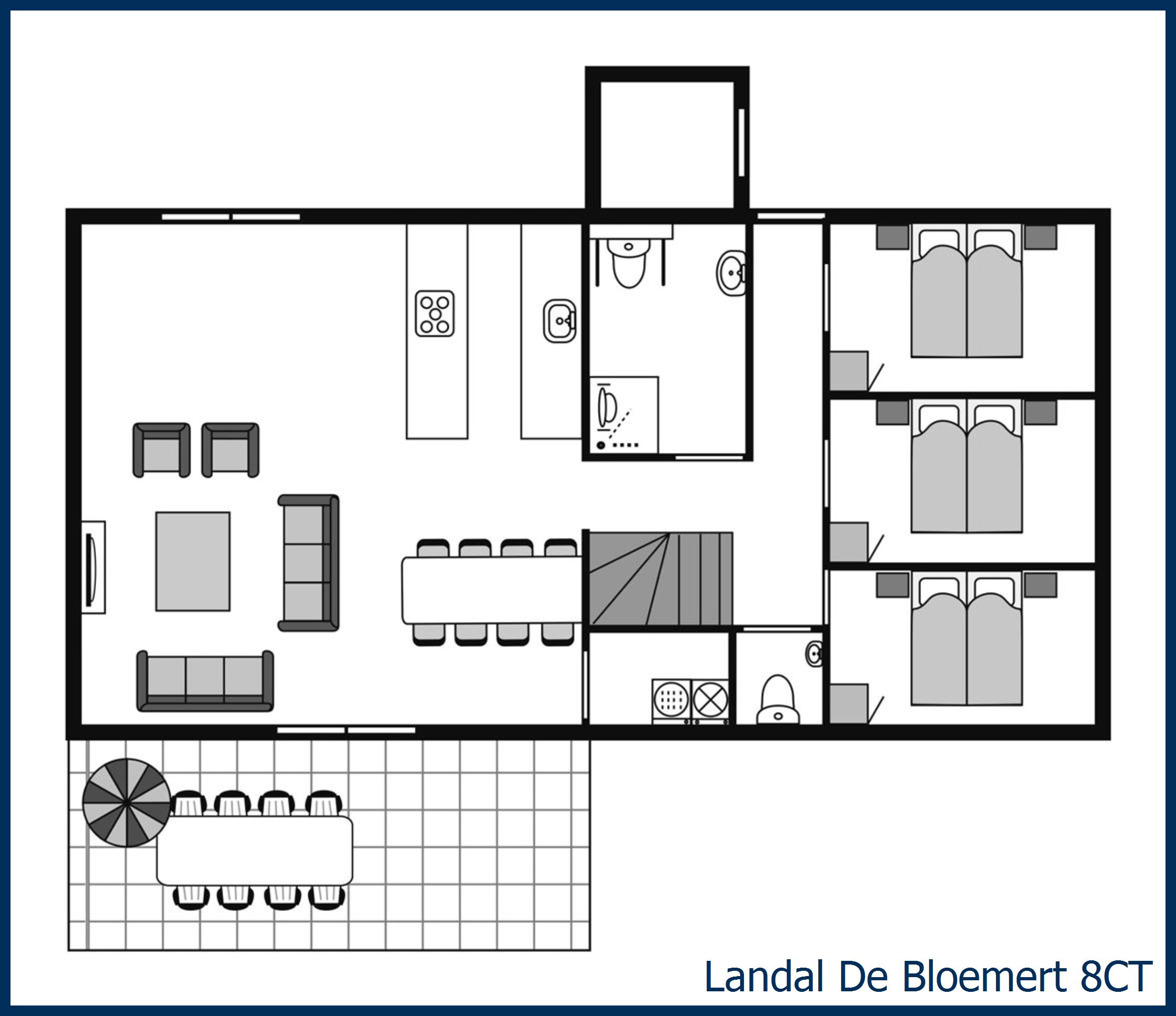 Bungalow - Extra accessible 8CT at De Bloemert