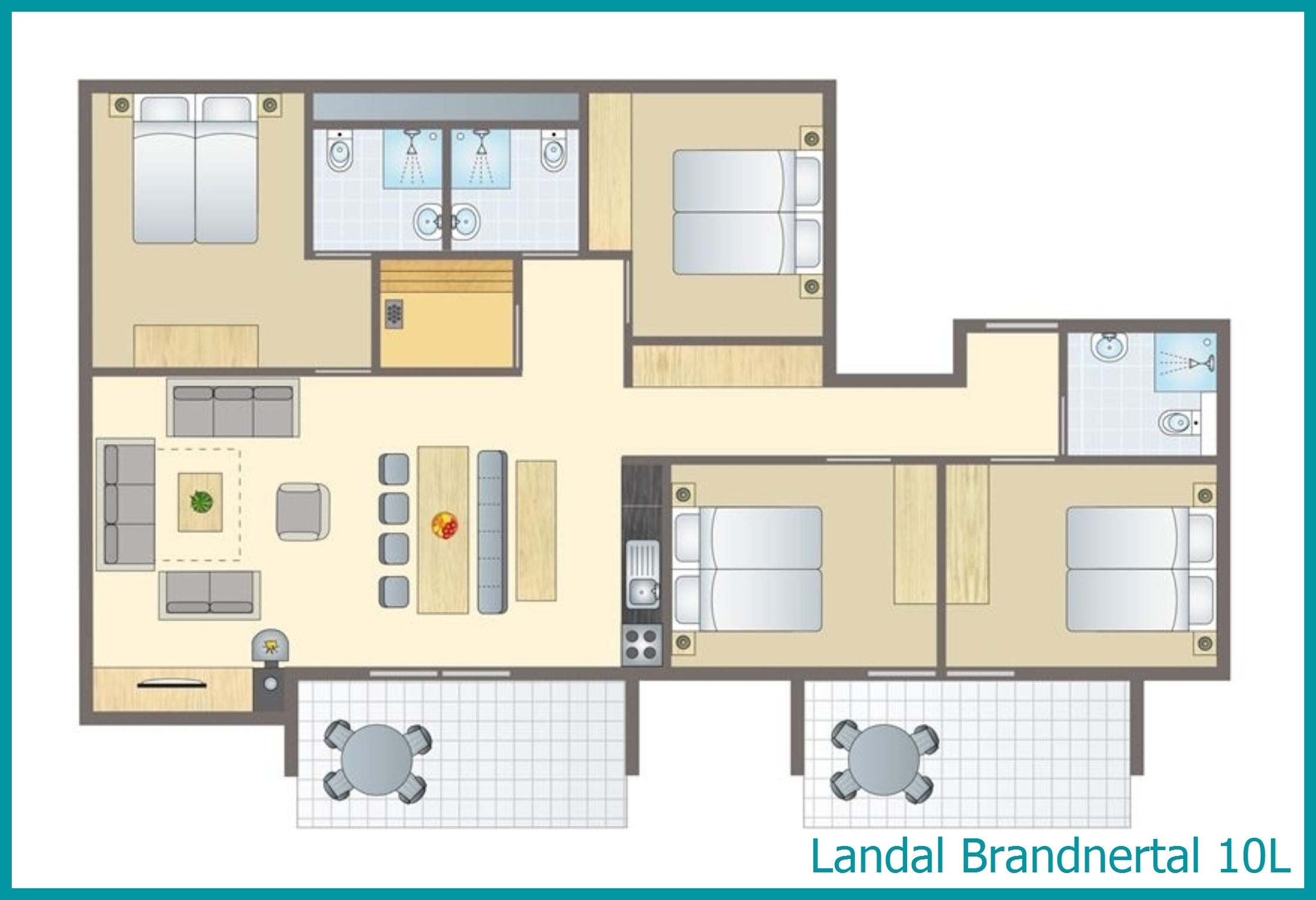 10-person apartment 10L at Brandnertal