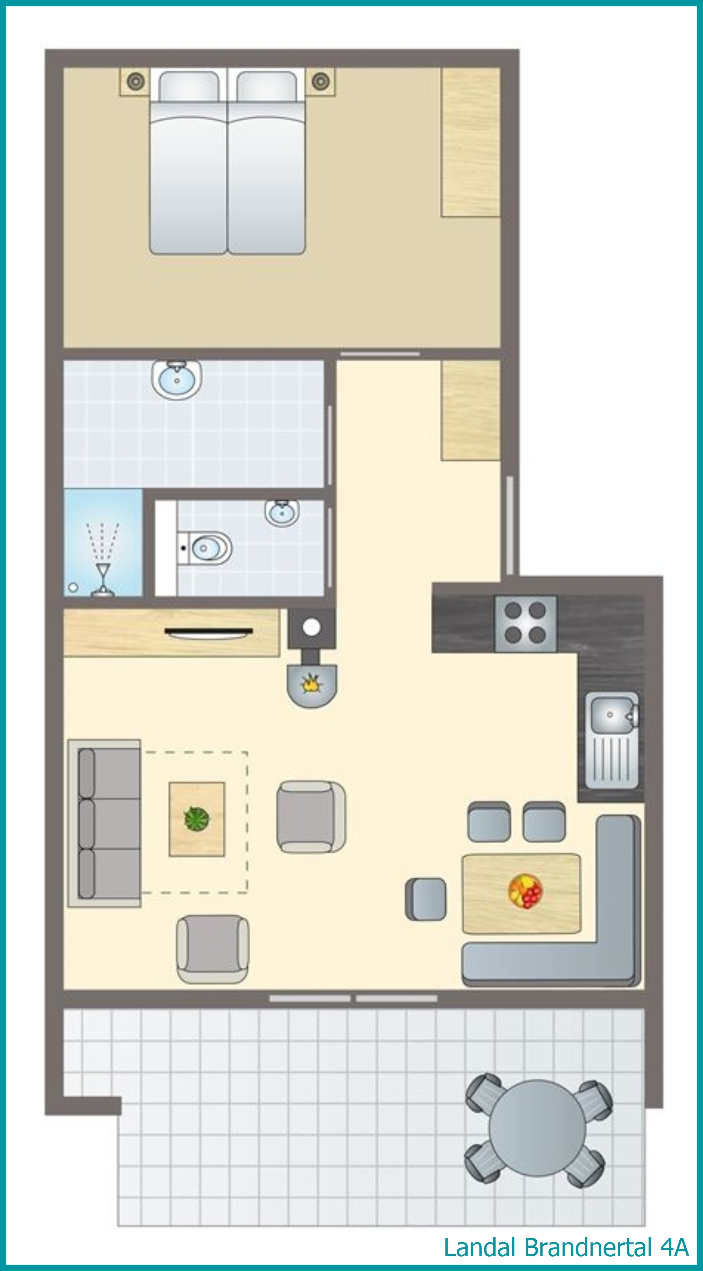 4-person apartment 4A at Brandnertal