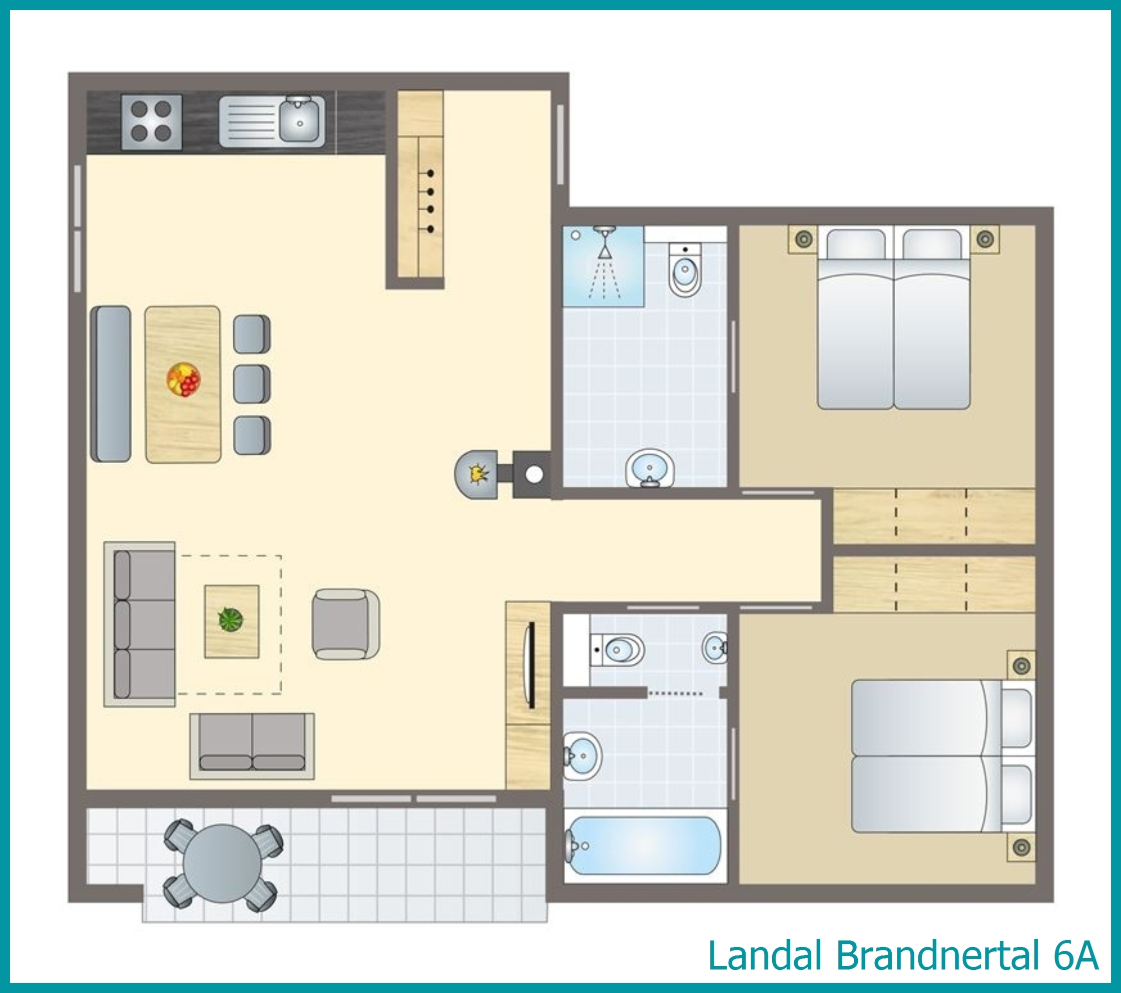 6-person apartment 6A at Brandnertal
