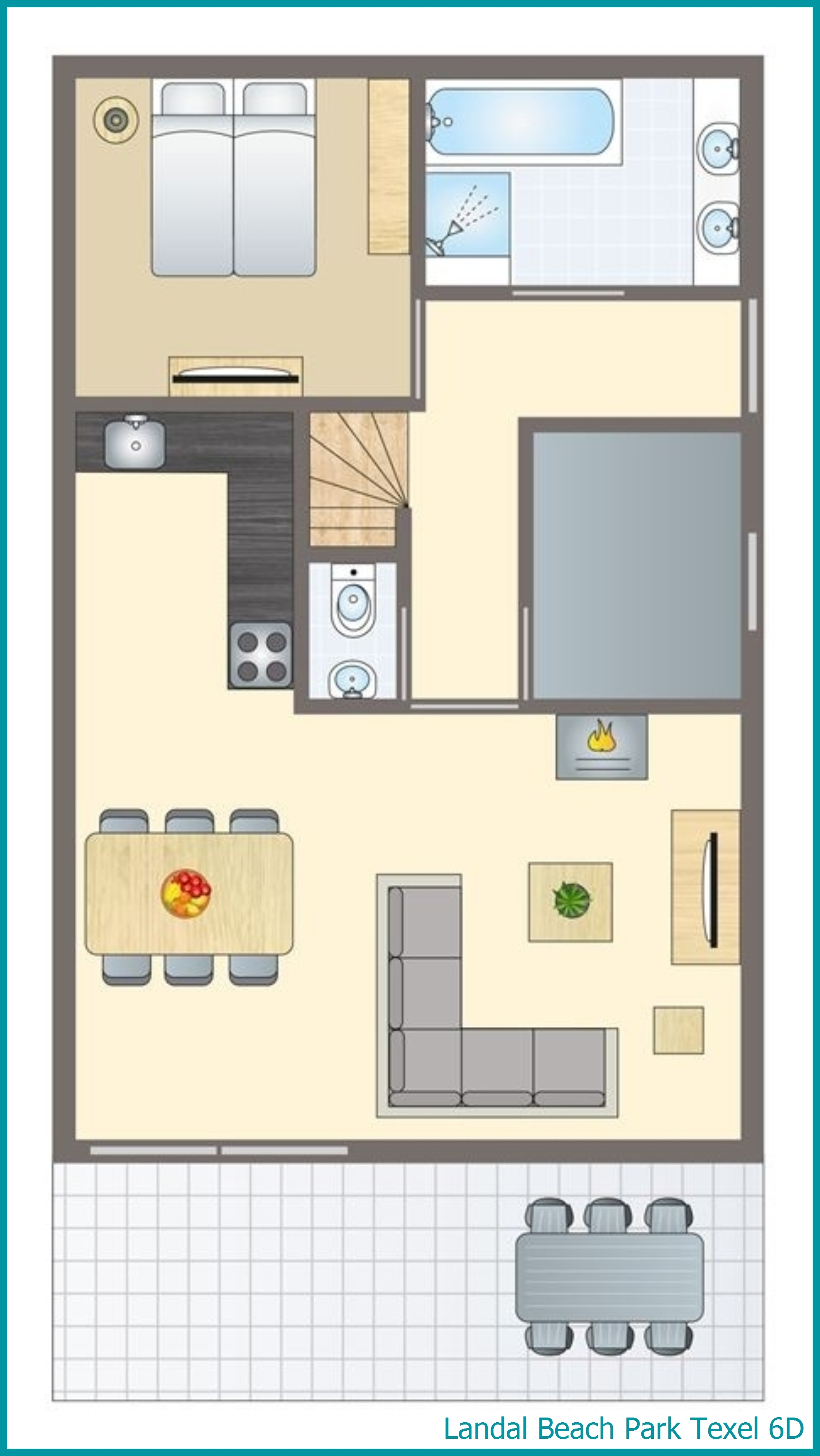 6-person villa 6D at Beach Park Texel