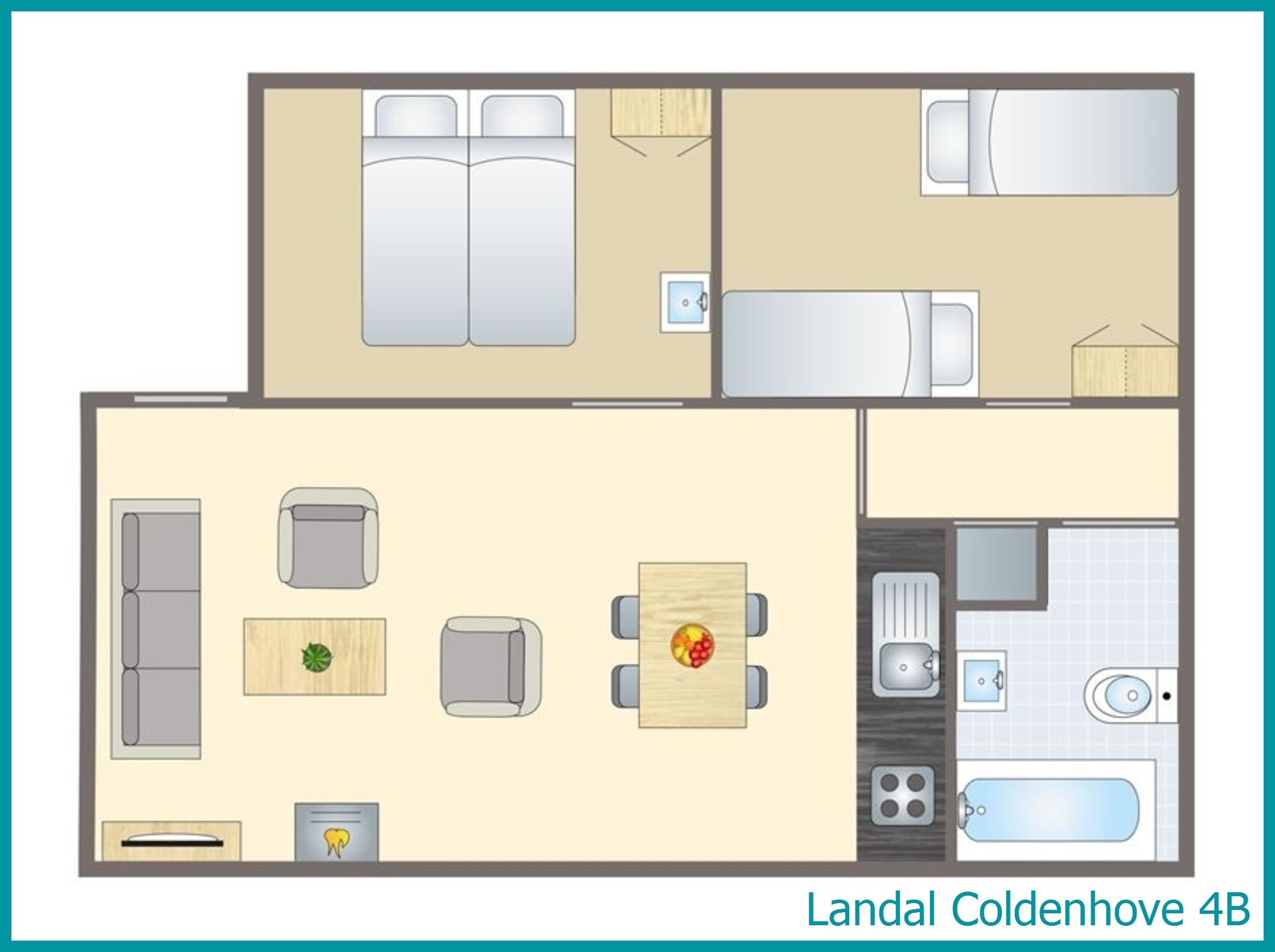 4-person bungalow 4B at Coldenhove