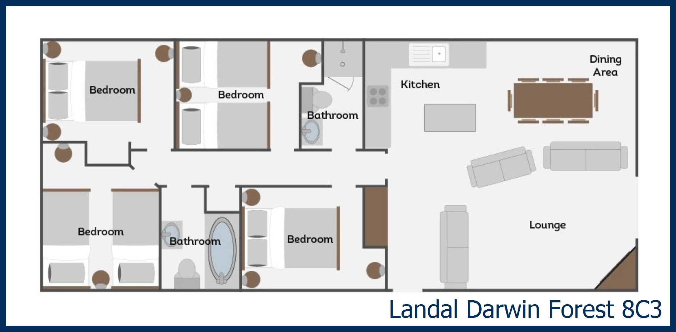 Chalet - Chatsworth Elite Vogue 4 8C3 at Darwin Forest