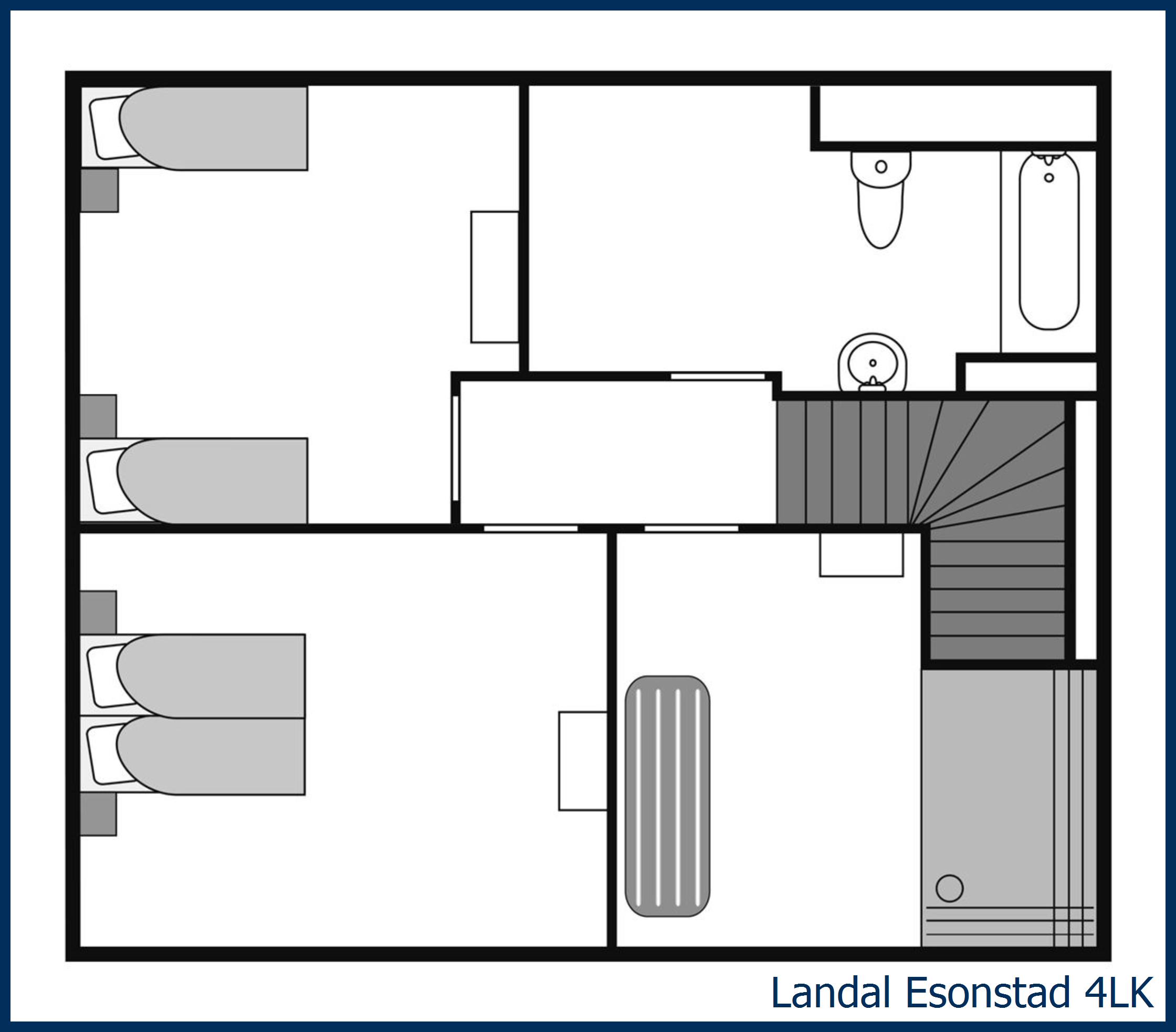 Childrens bungalow 4LK at Esonstad