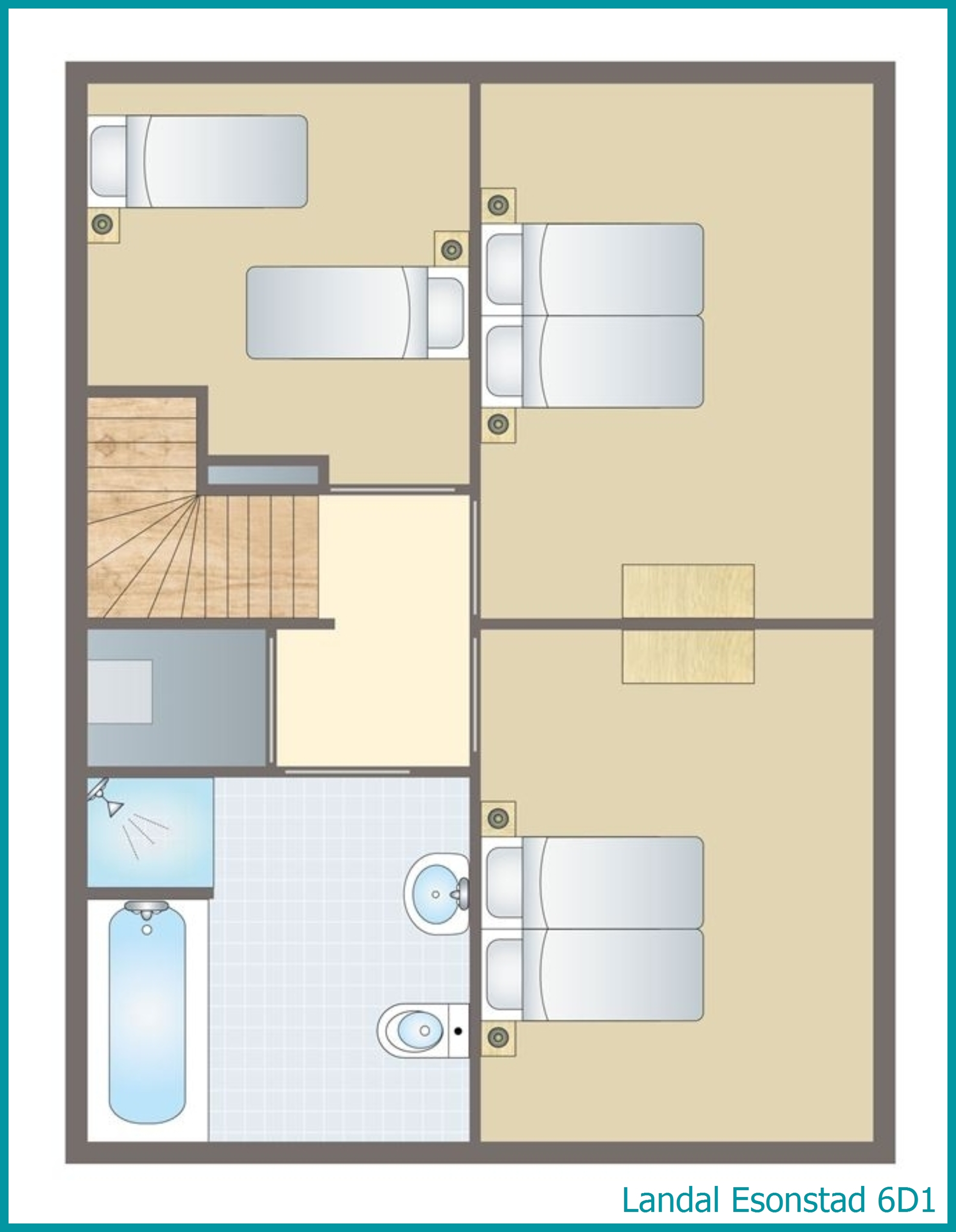6-person maisonette 6D1 at Esonstad