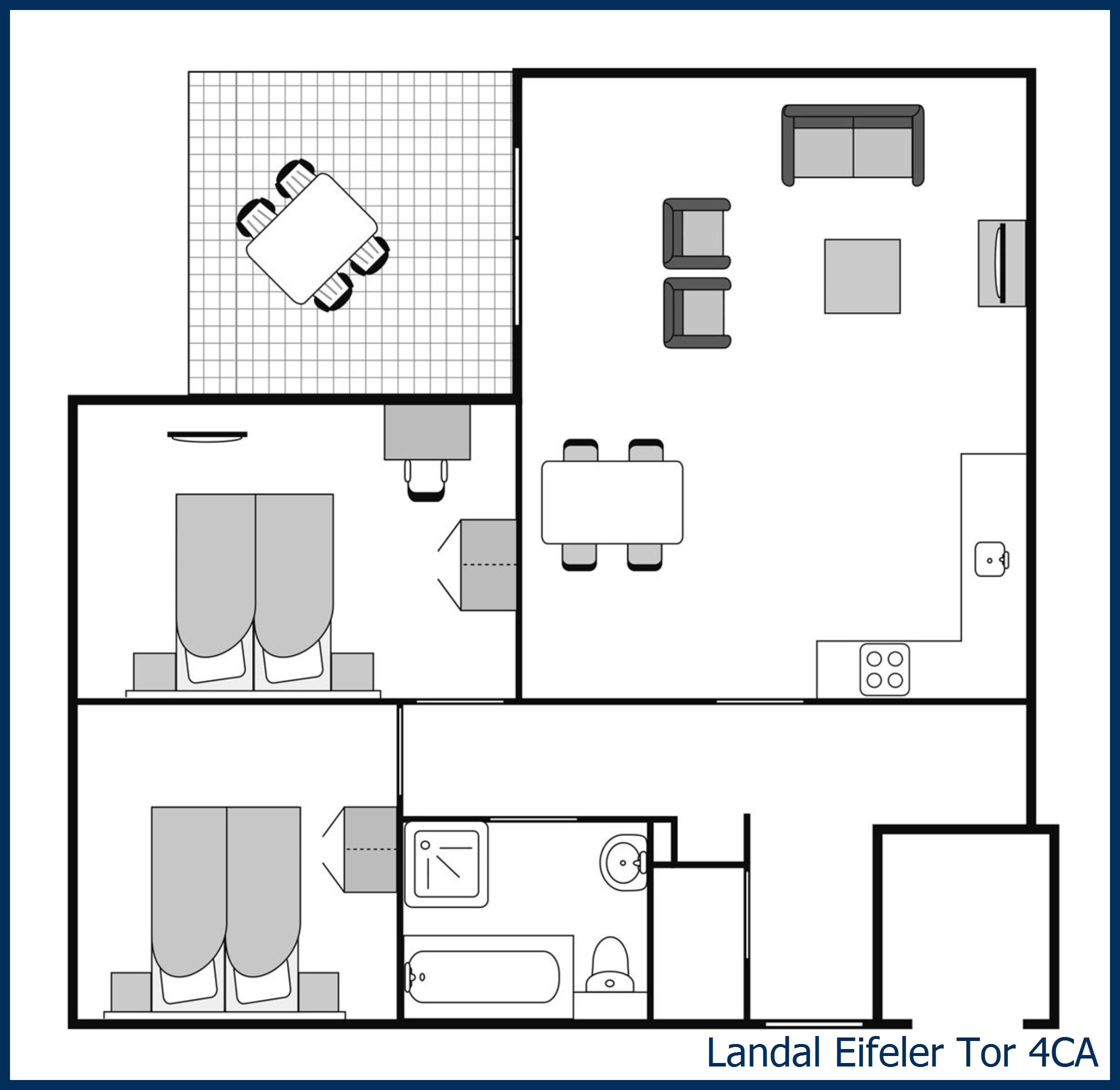 Apartment 4CA at Eifeler Tor