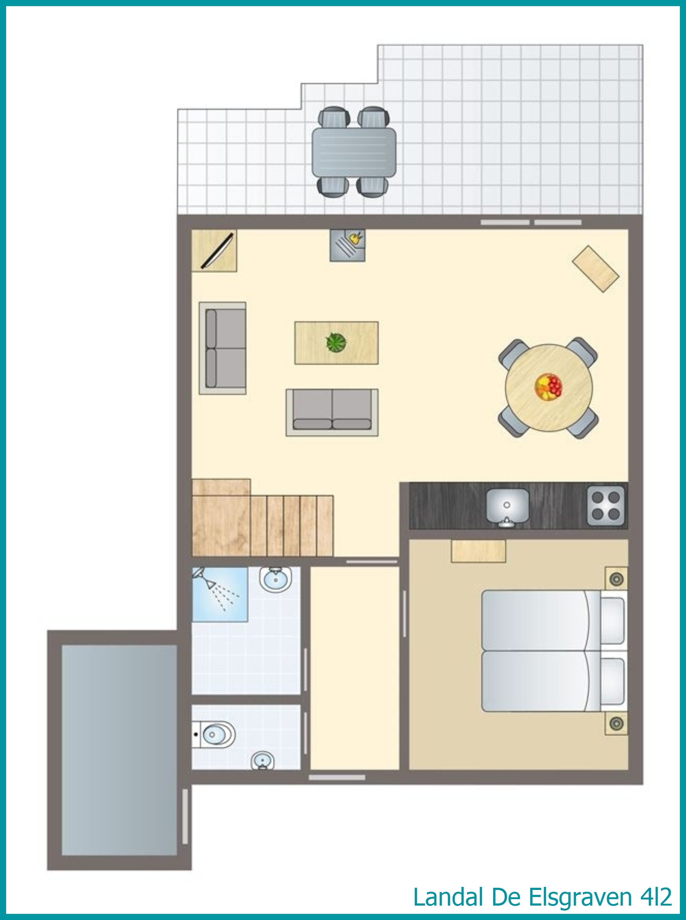 4-person bungalow 4l2 at De Elsgraven