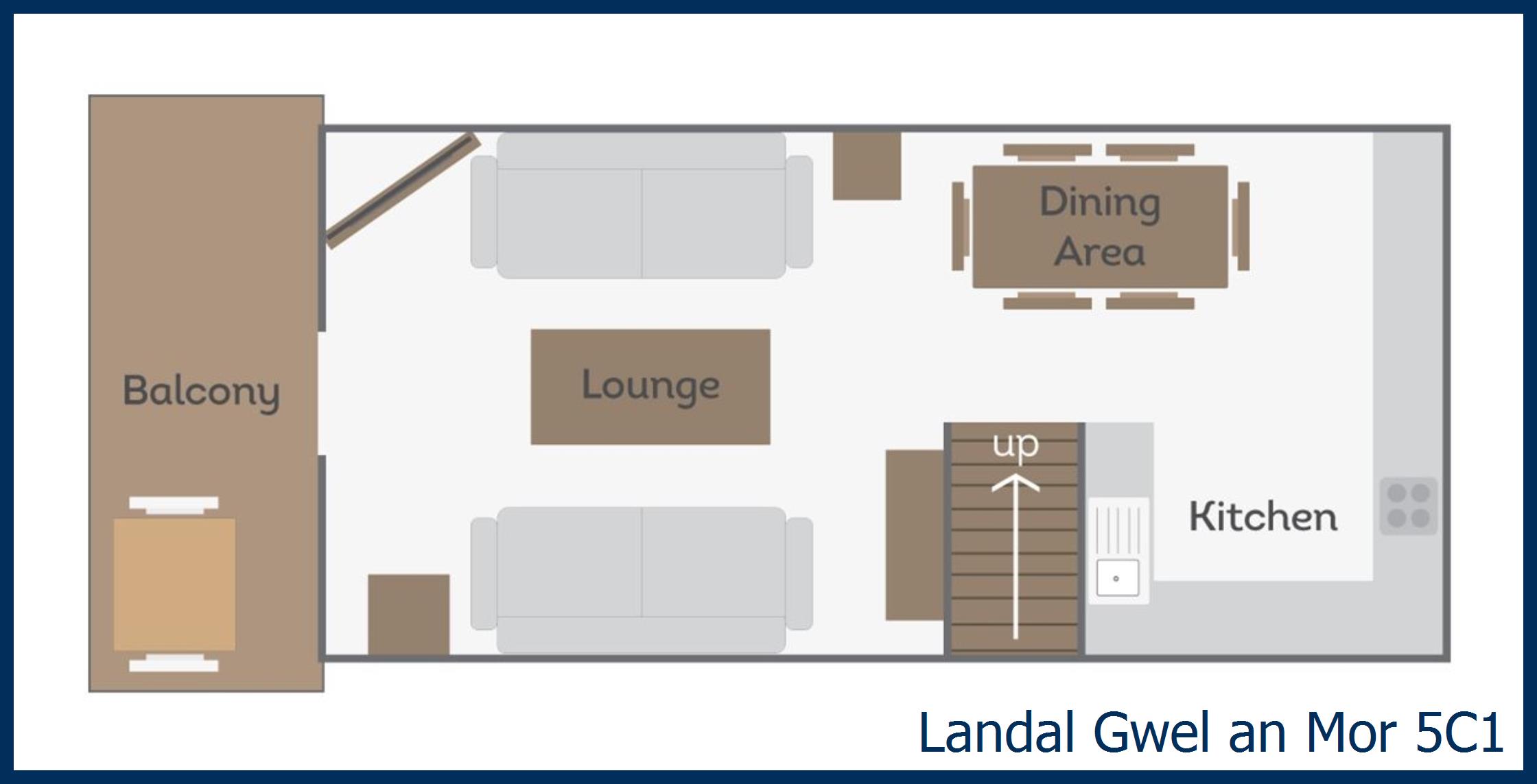 Chalet - Lowena Lodge 5c1 at Gwel an Mor
