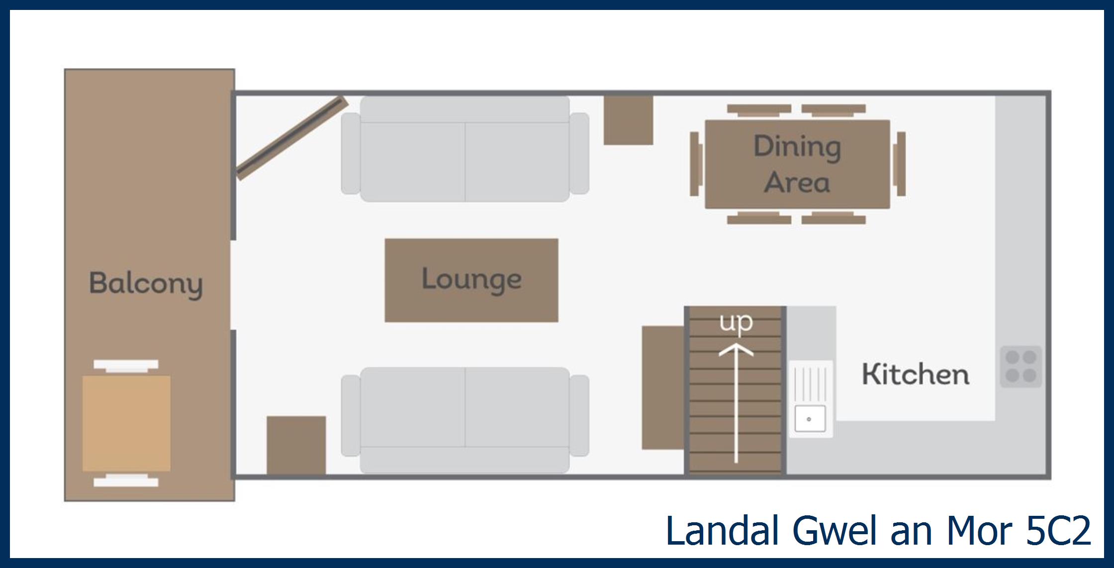 Chalet - Lowena Lodge (Pet) 5c2 at Gwel an Mor