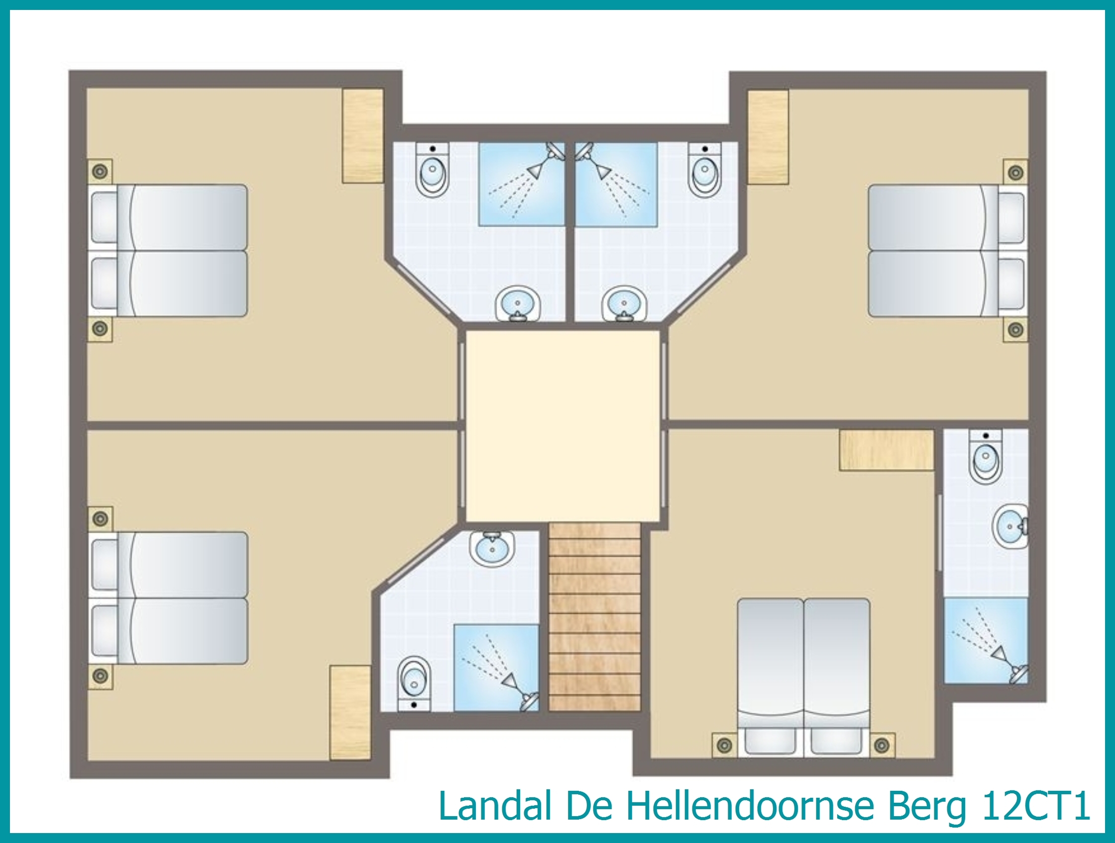 12-person bungalow 12CT1 at De Hellendoornse Berg