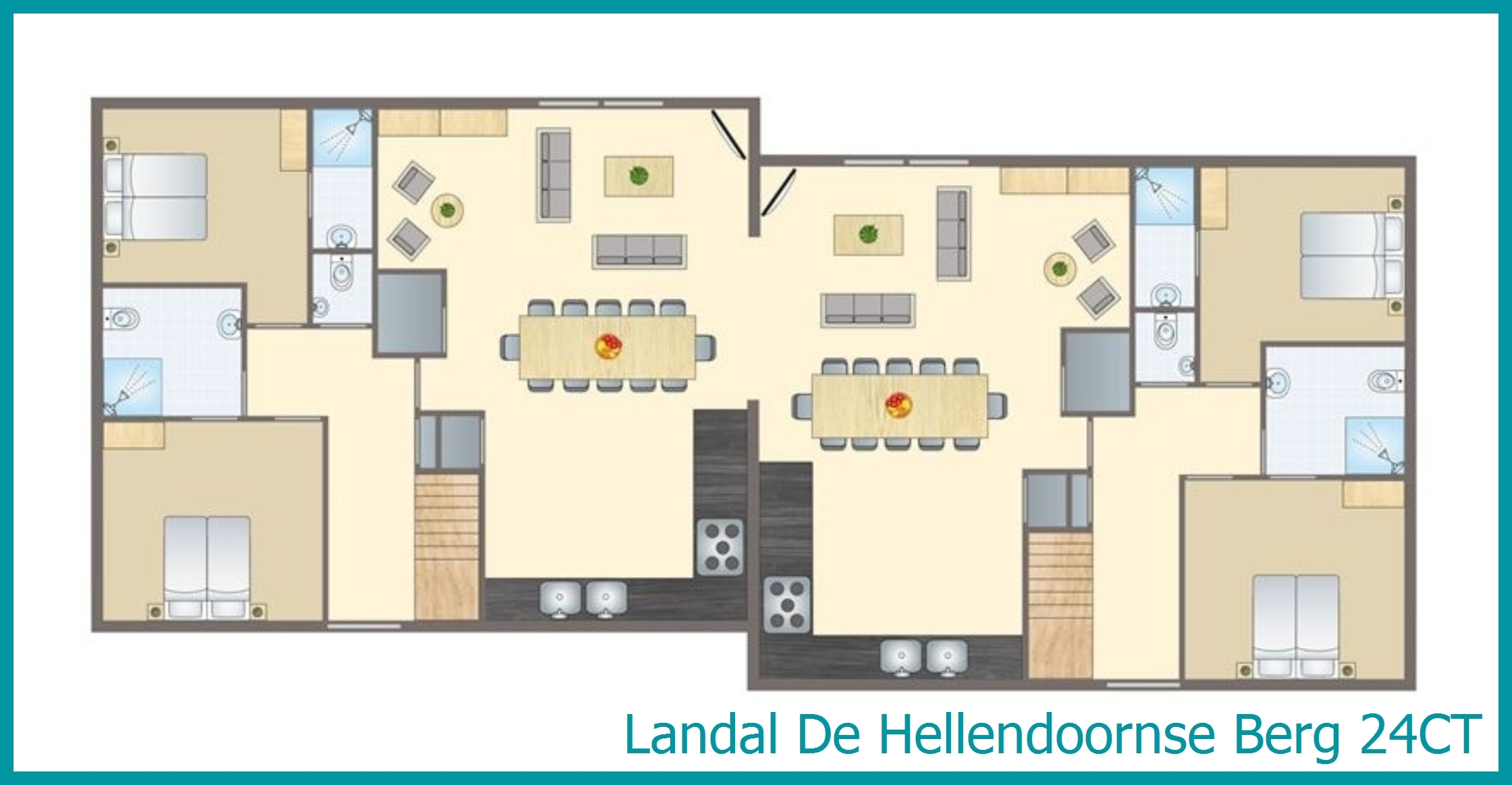 24-person bungalow 24CT at De Hellendoornse Berg