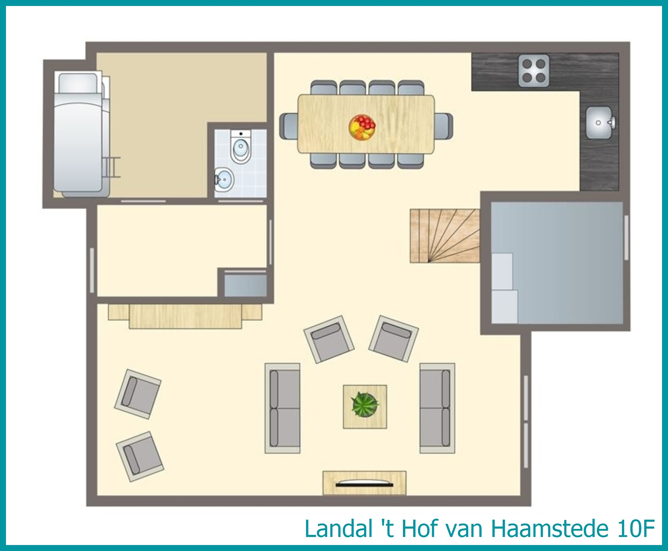 10-person bungalow 10F at 't Hof van Haamstede
