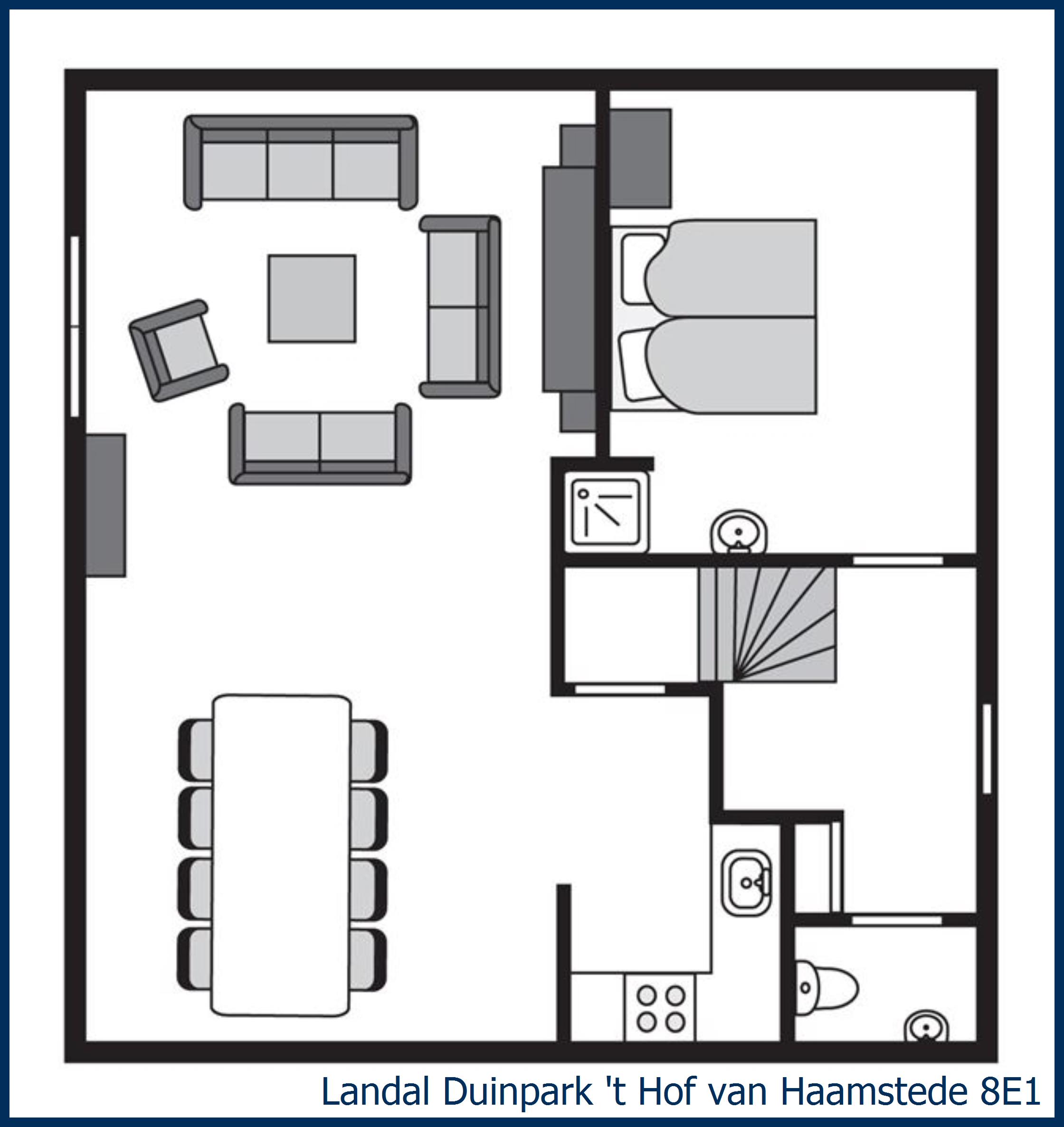 Bungalow 8E1 at 't Hof van Haamstede