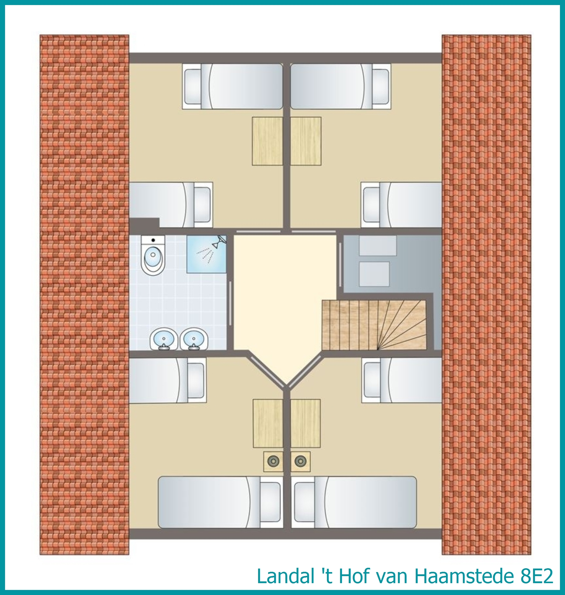 8-person bungalow 8E2 at 't Hof van Haamstede