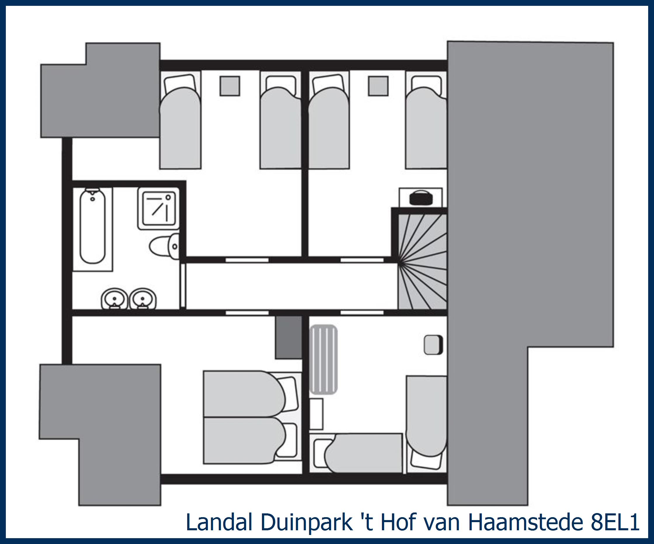 Bungalow 8EL1 at 't Hof van Haamstede